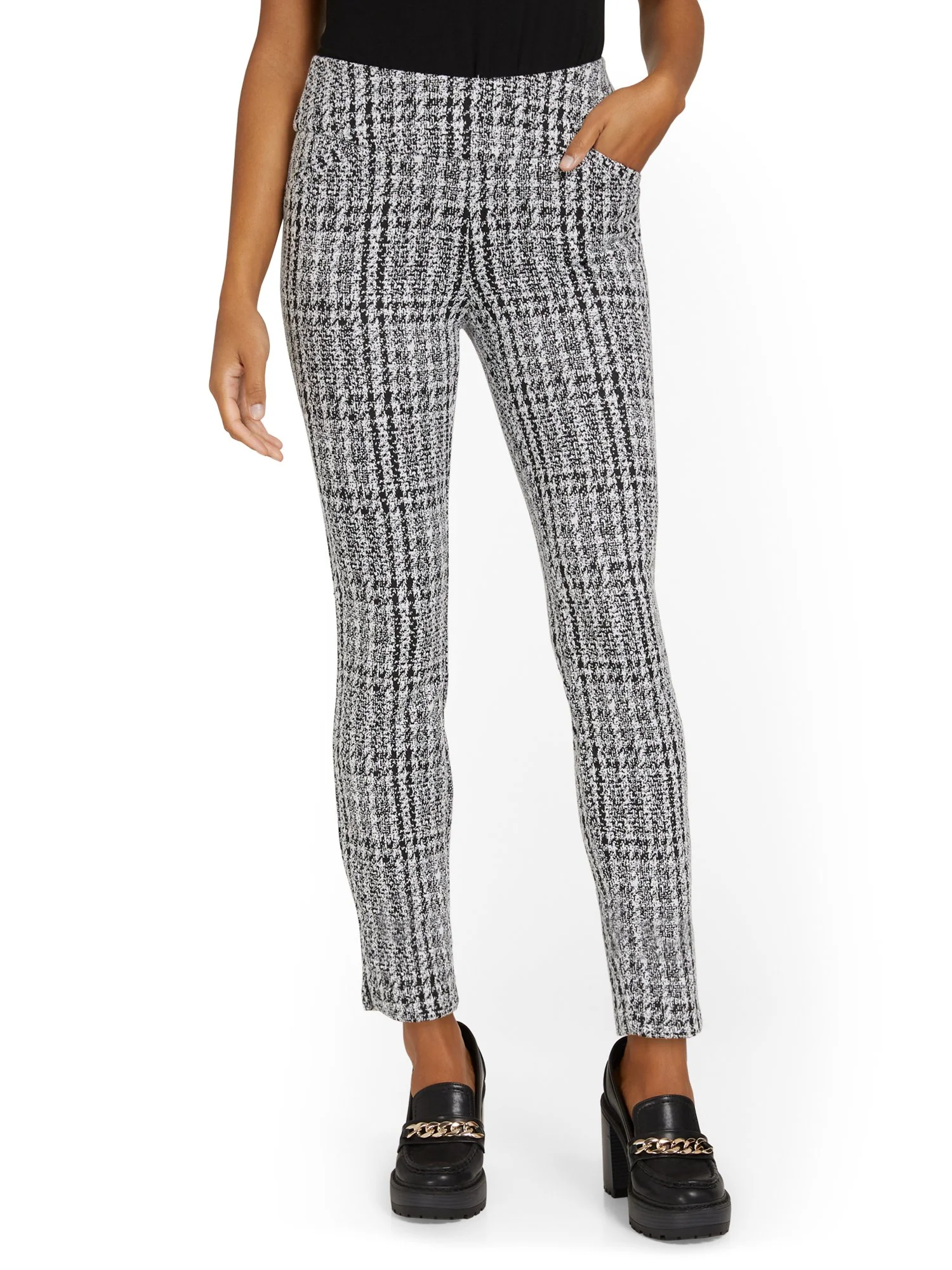 Pull-On Super High-Waisted Ankle Ponte Pant - Superflex - Image 5