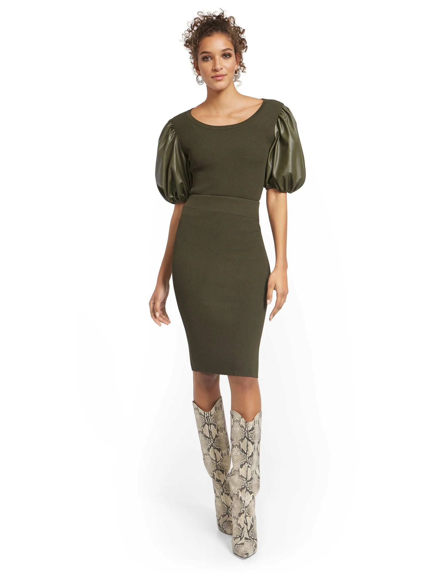 Pull-On Sweater Skirt - Image 4