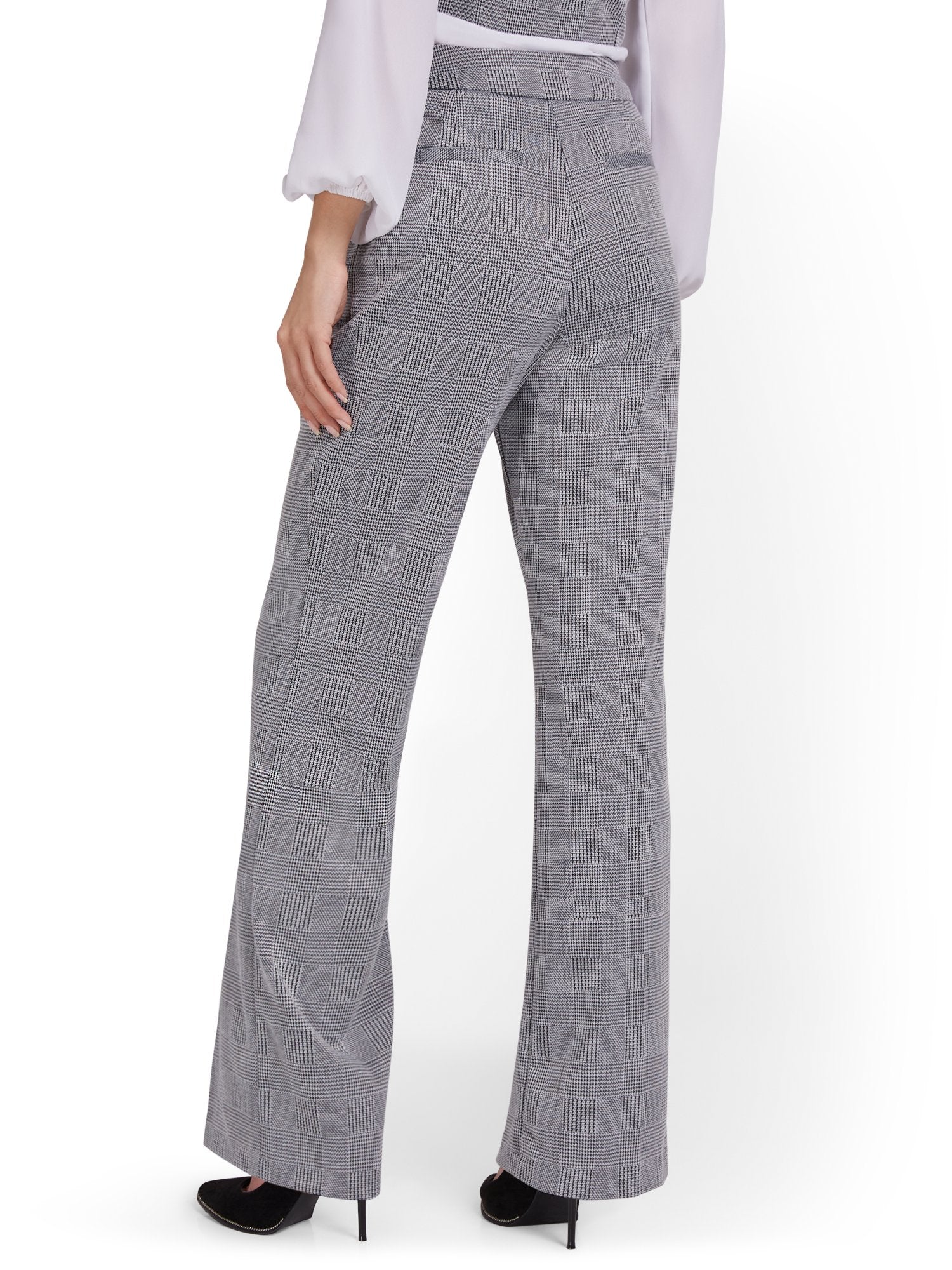 Pull-On Tie-Waist Palazzo Ponte Pant - Superflex - Image 3