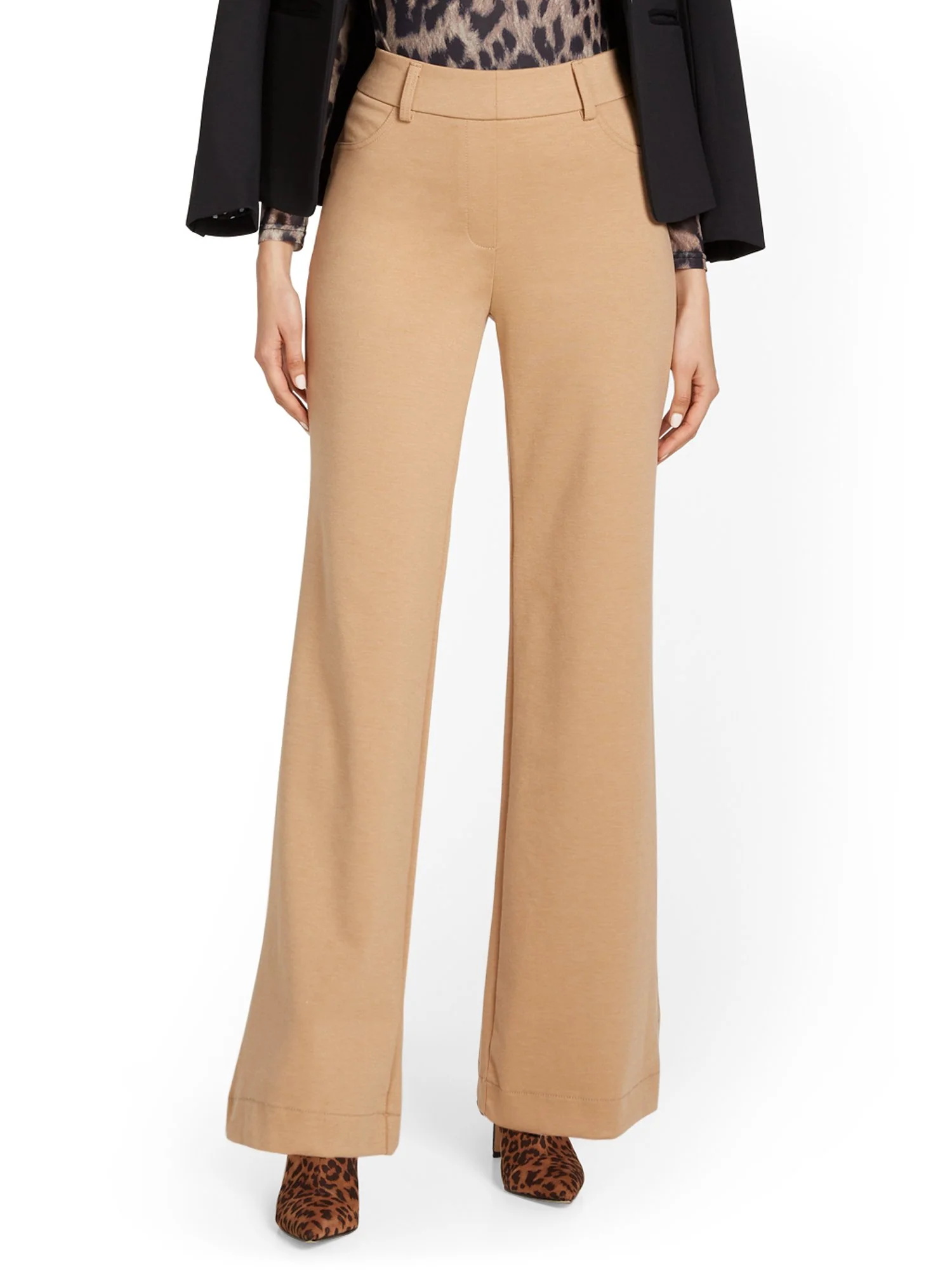 Pull-On Wide-Leg Ponte Pant - Superflex - Image 7