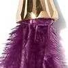 Purple Feather Drop Earring - Image 2