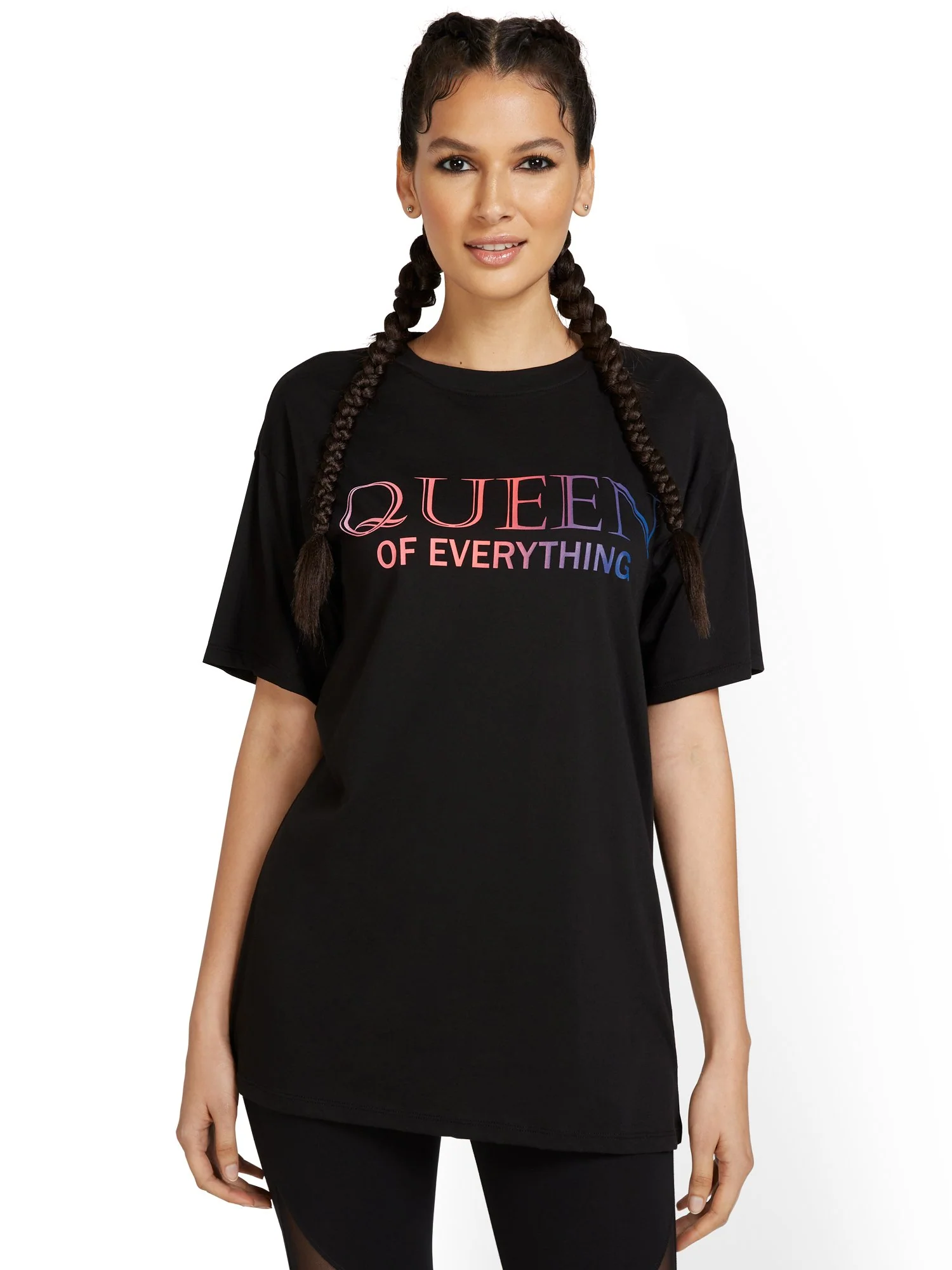 Queen Of Everything Oversized Graphic Tee