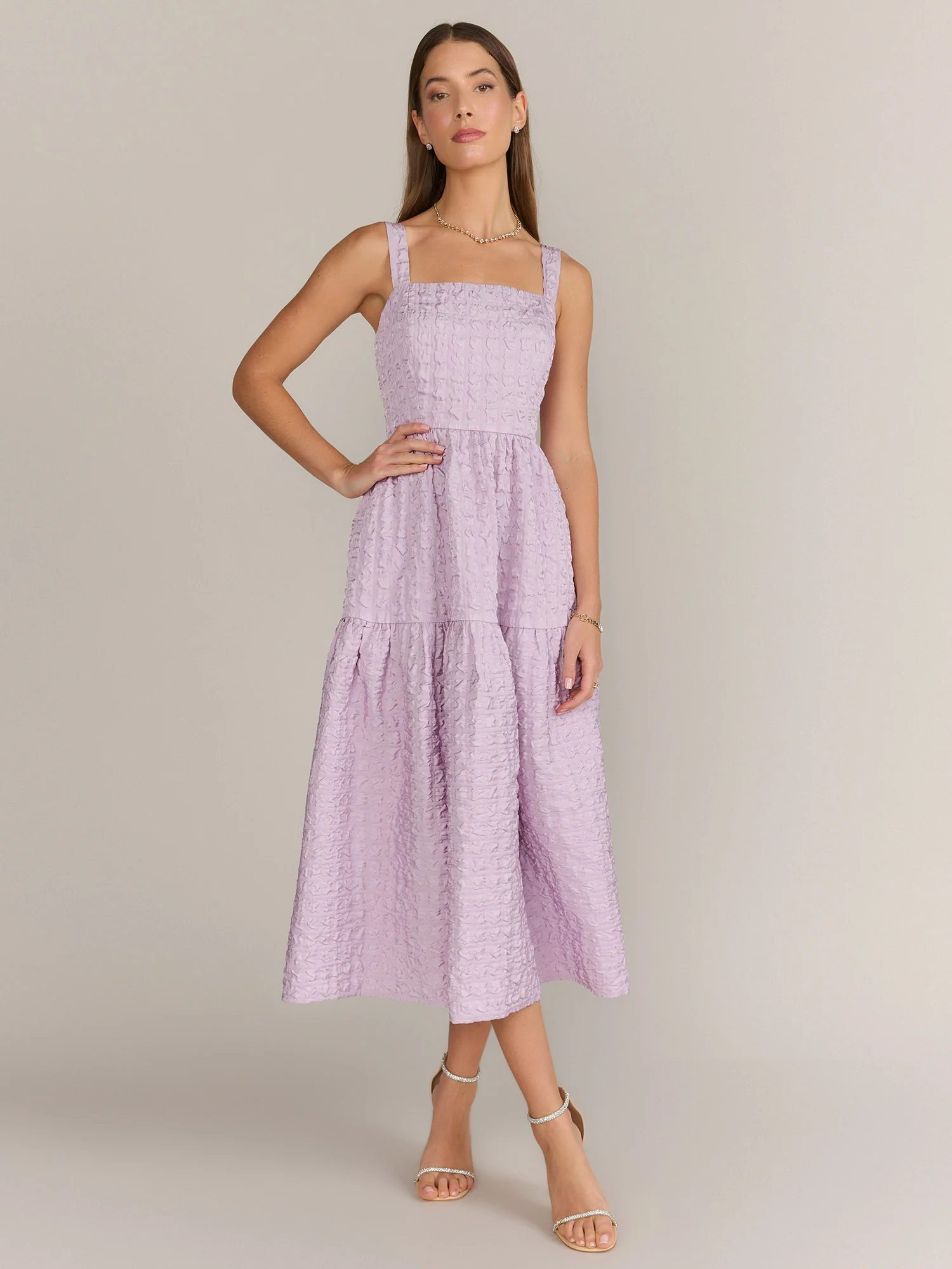 Just Me Quilted A-Line Maxi Dress - Brands We Love - Image 5