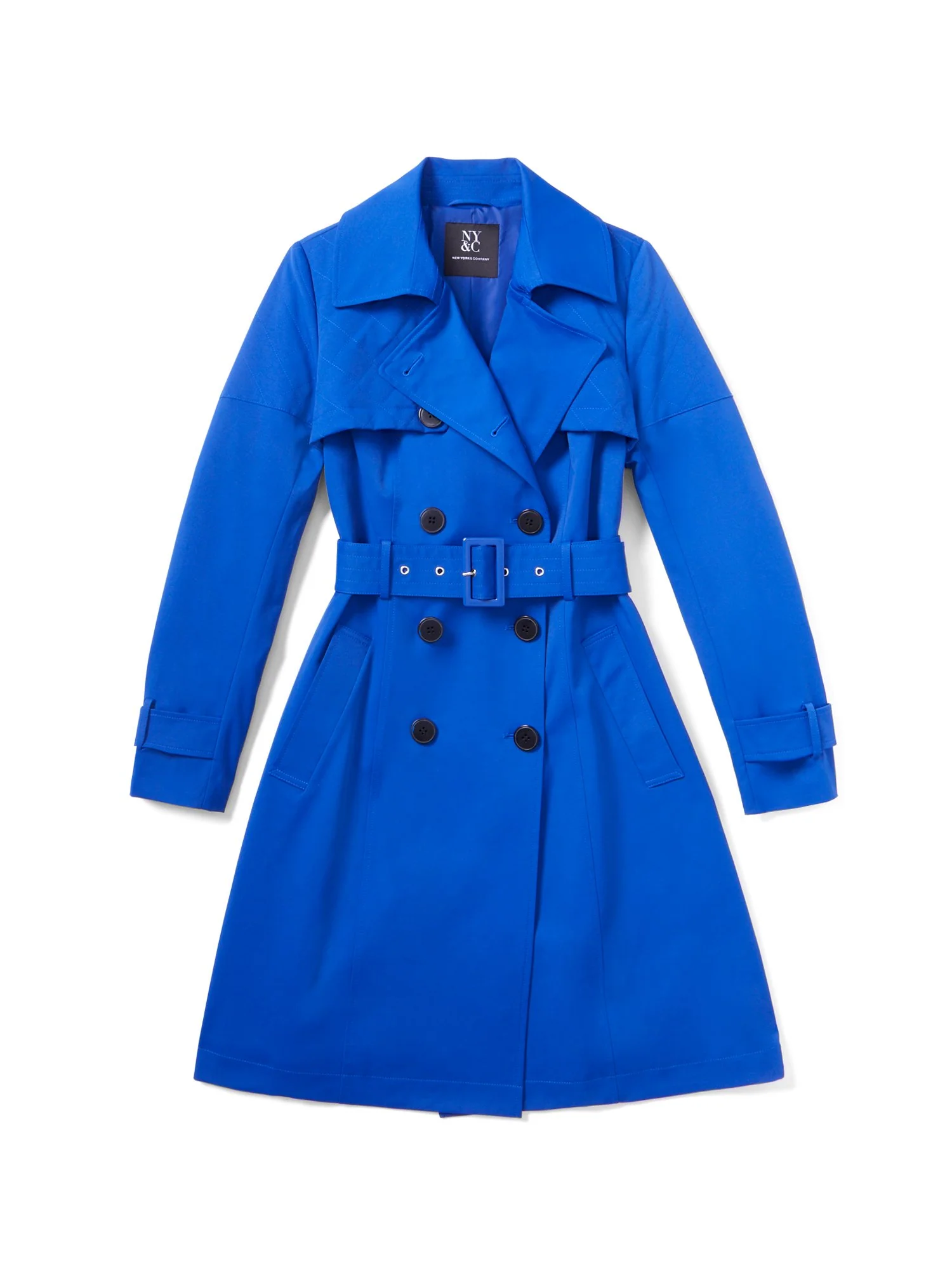 Quilted Belted Trenchcoat - City Trench Collection - Image 15