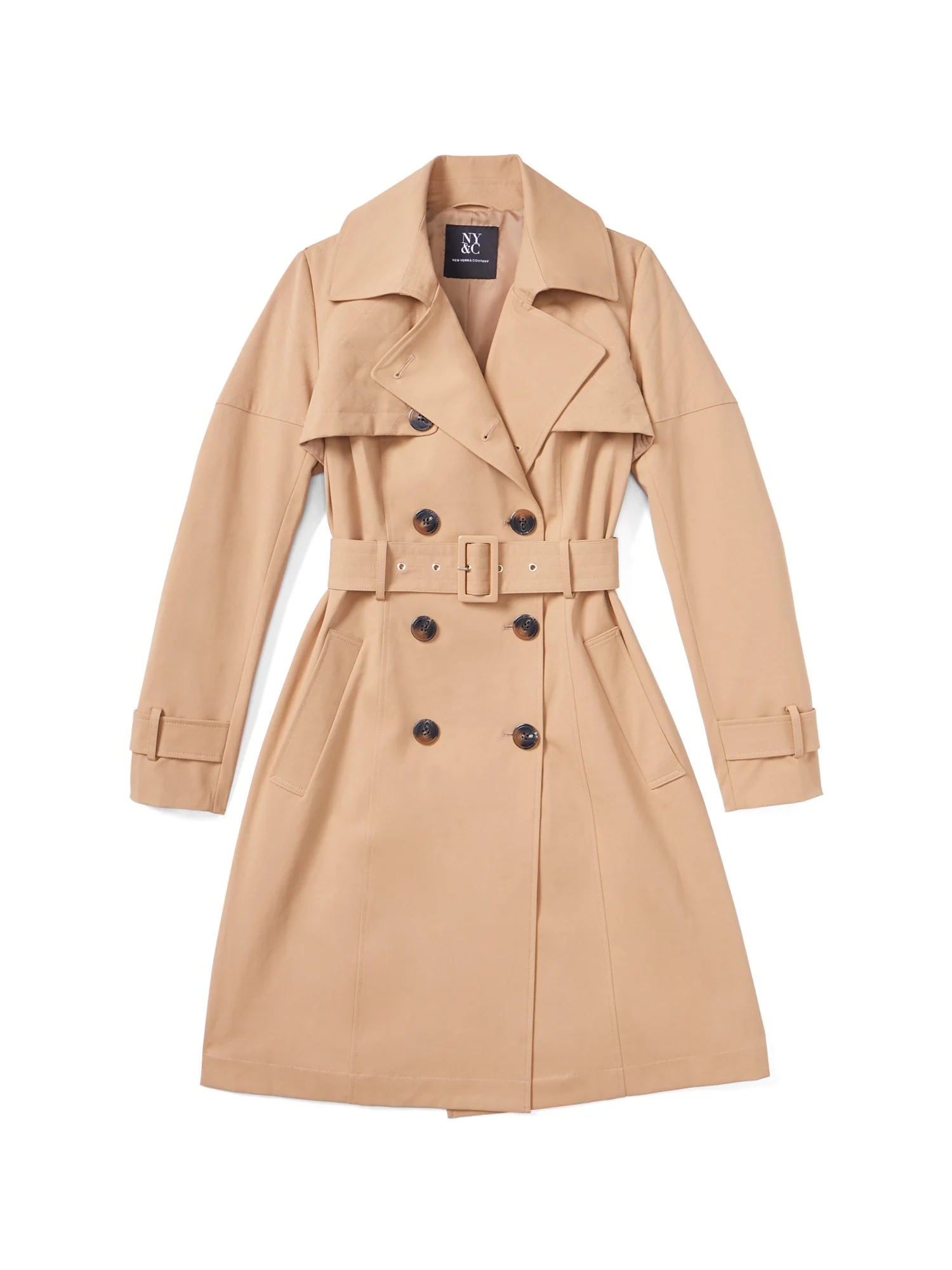 Quilted Belted Trenchcoat - City Trench Collection - Image 8