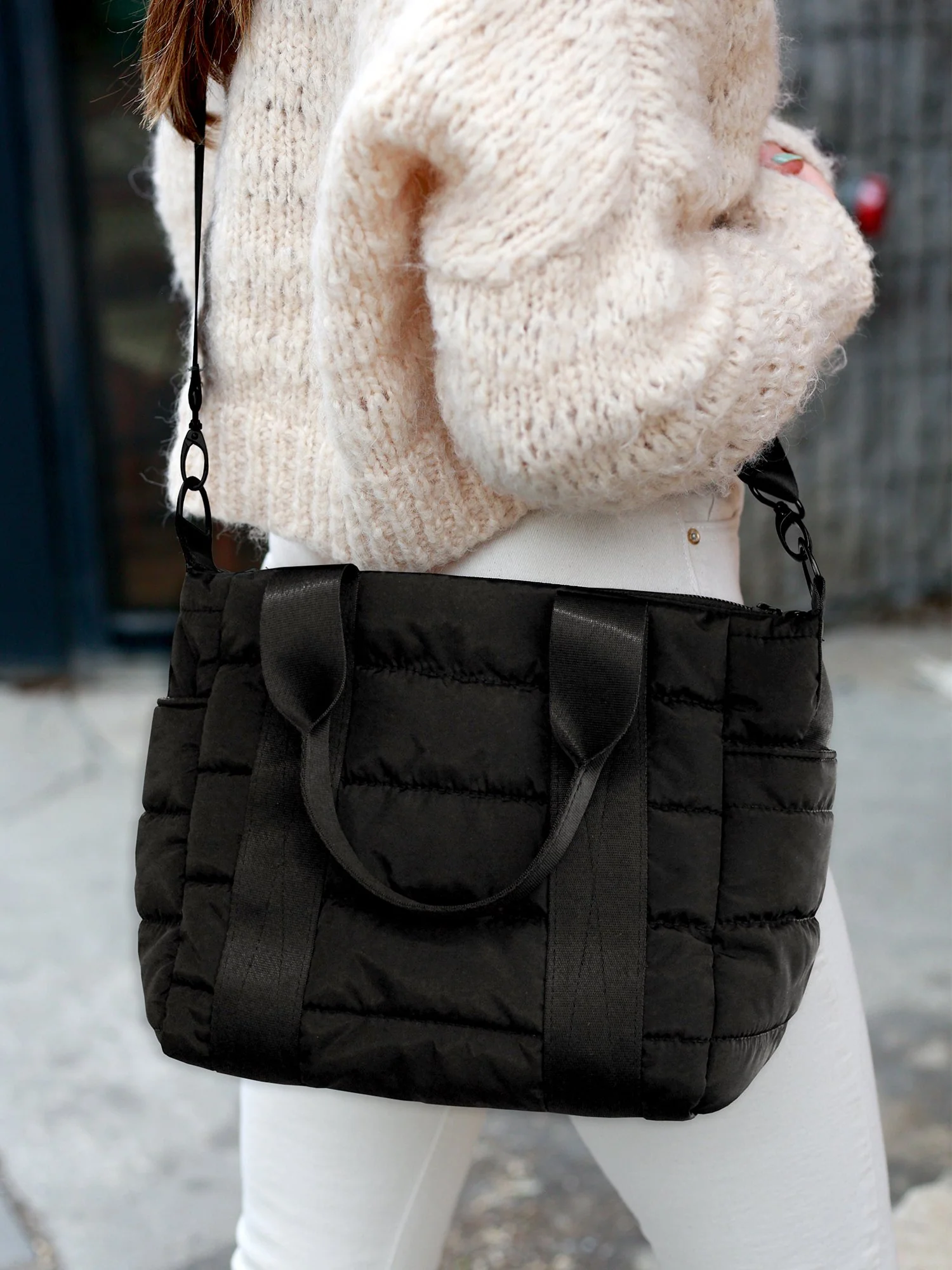 Quilted Mini Commuter Tote Bag - Mytagalongs