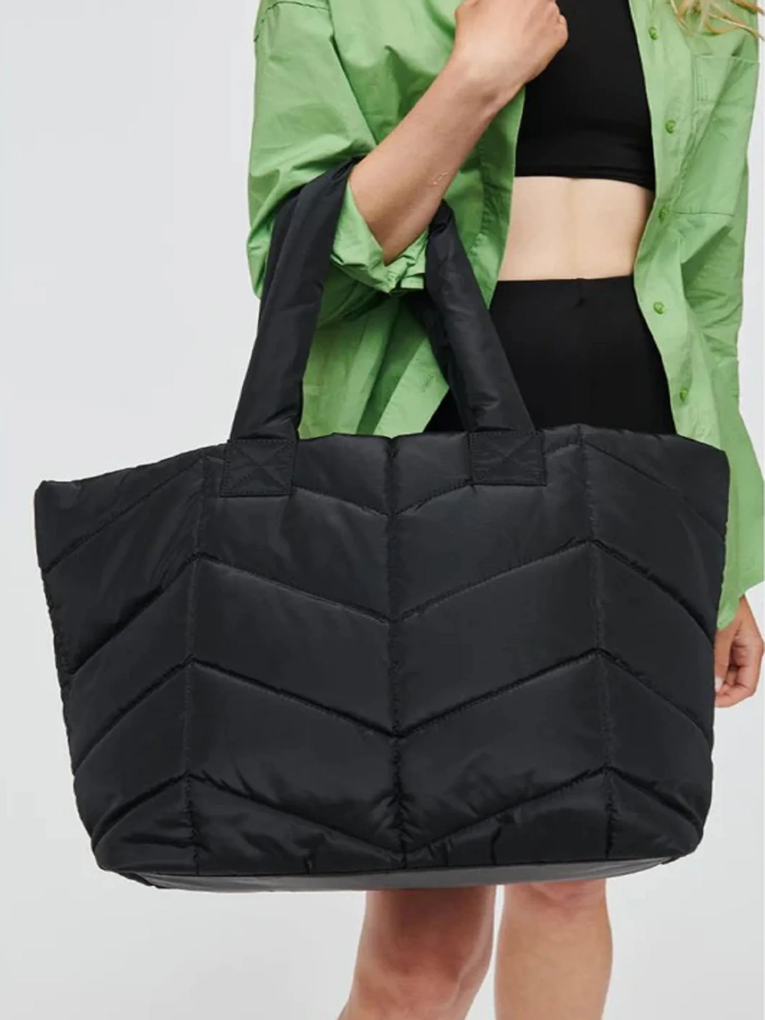 Urban Expressions Quilted Nylon Tote - Brands We Love - Image 7