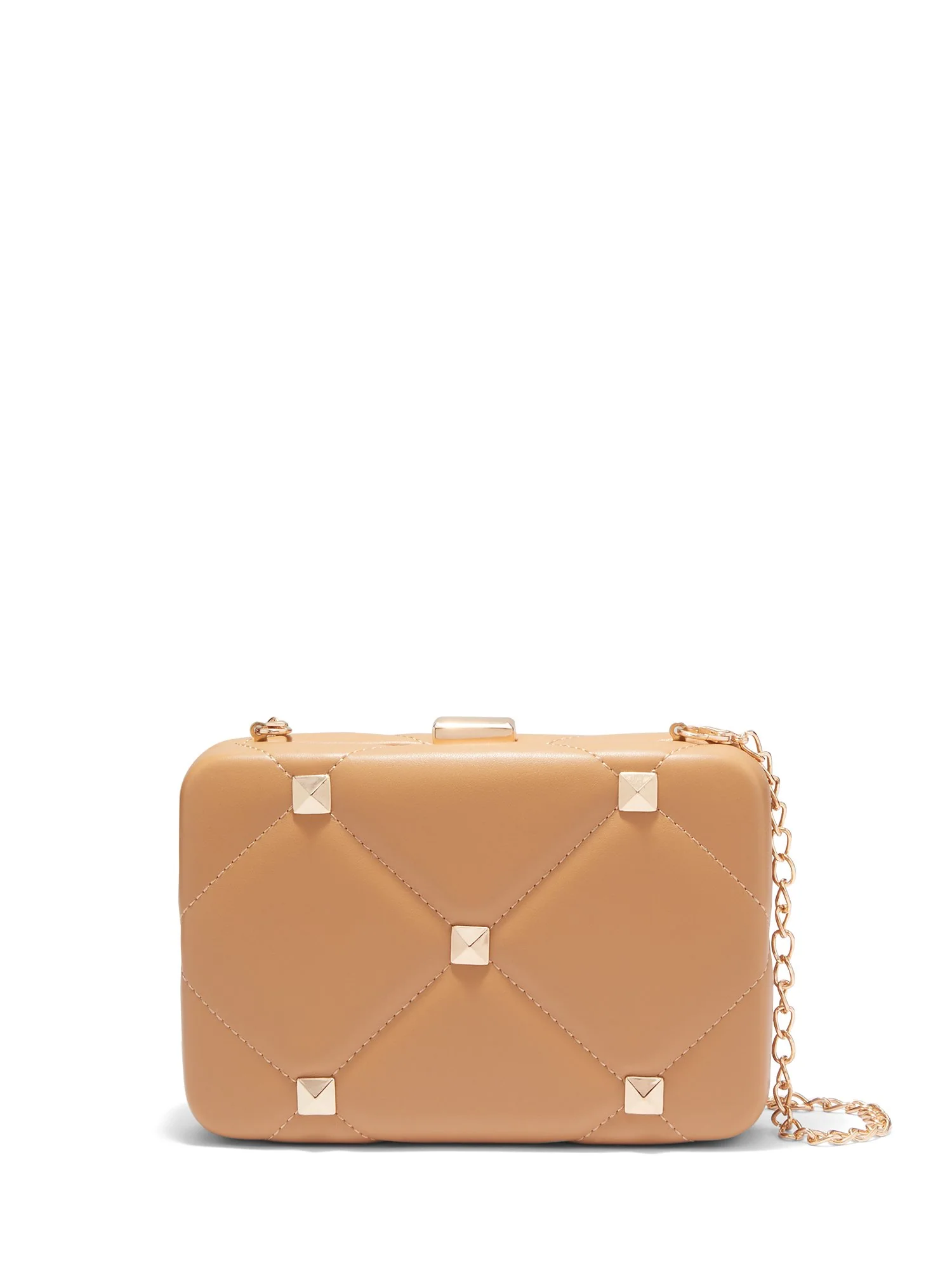 Quilted Stud-Embellished Clutch - Image 3