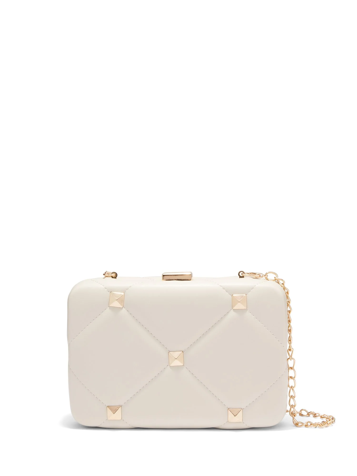 Quilted Stud-Embellished Clutch - Image 5