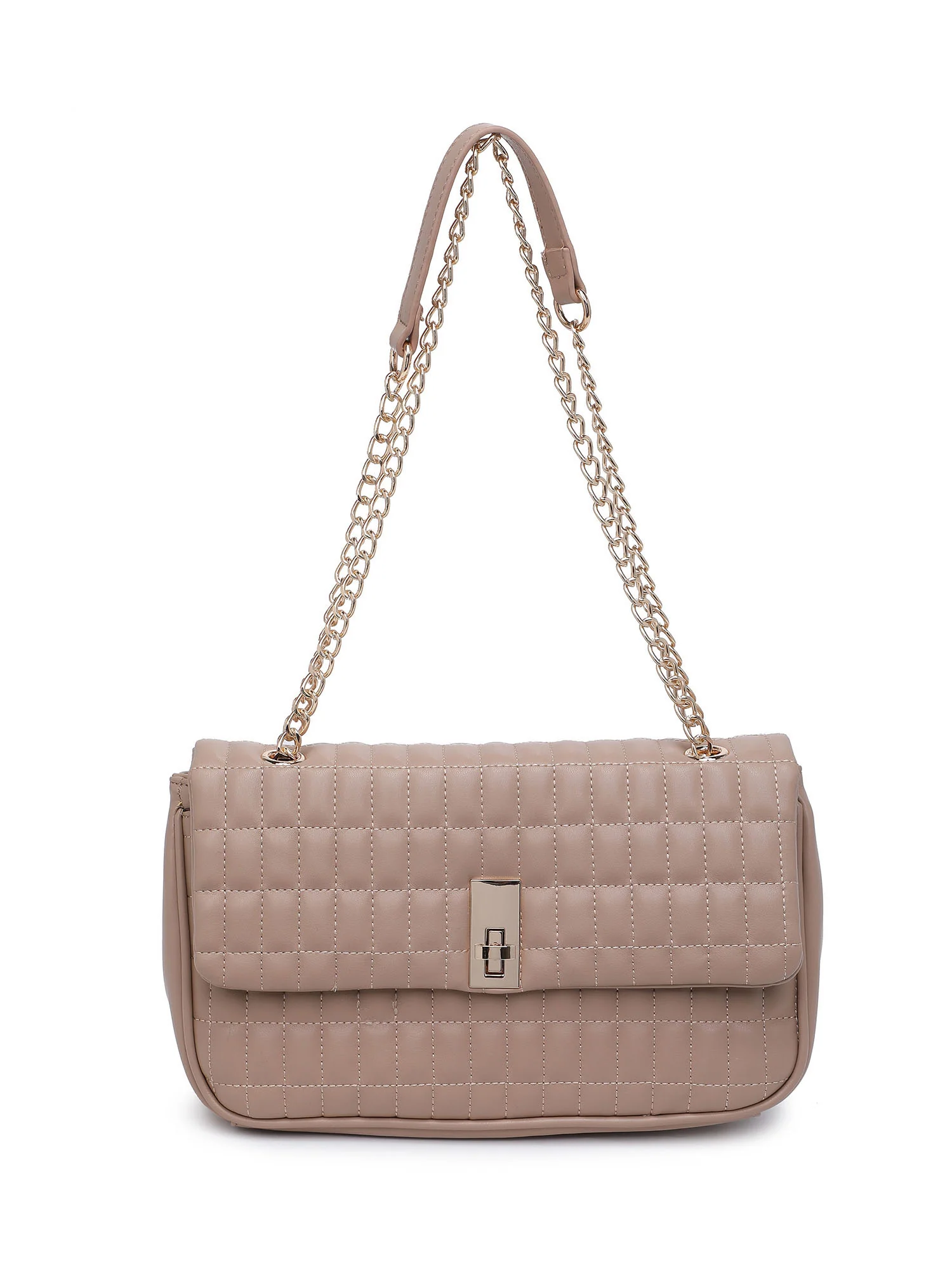Urban Expressions Quilted Turnlock Crossbody - Brands We Love - Image 2