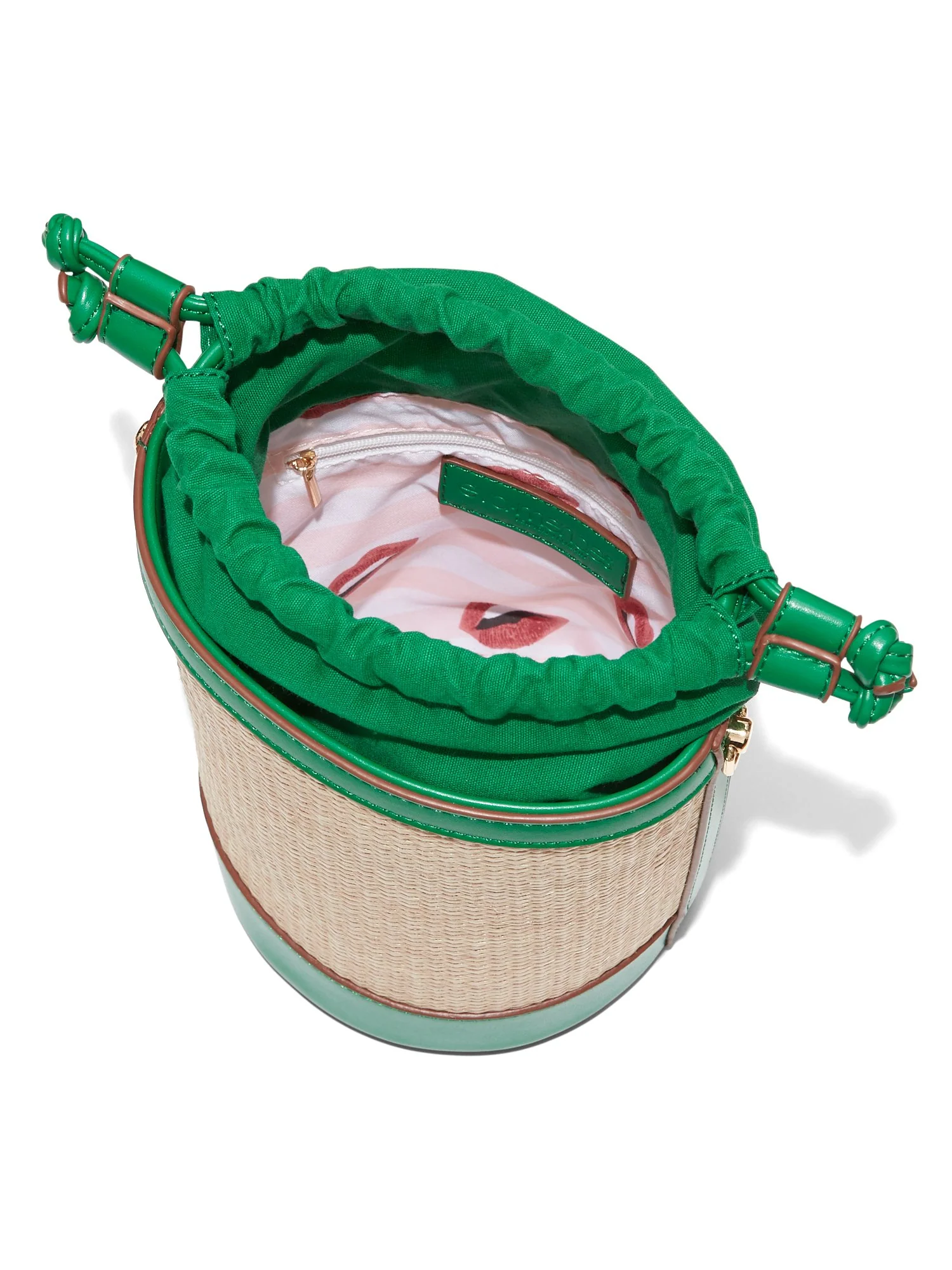 Raffia Bucket Bag - Eva Mendes Collection - Image 2