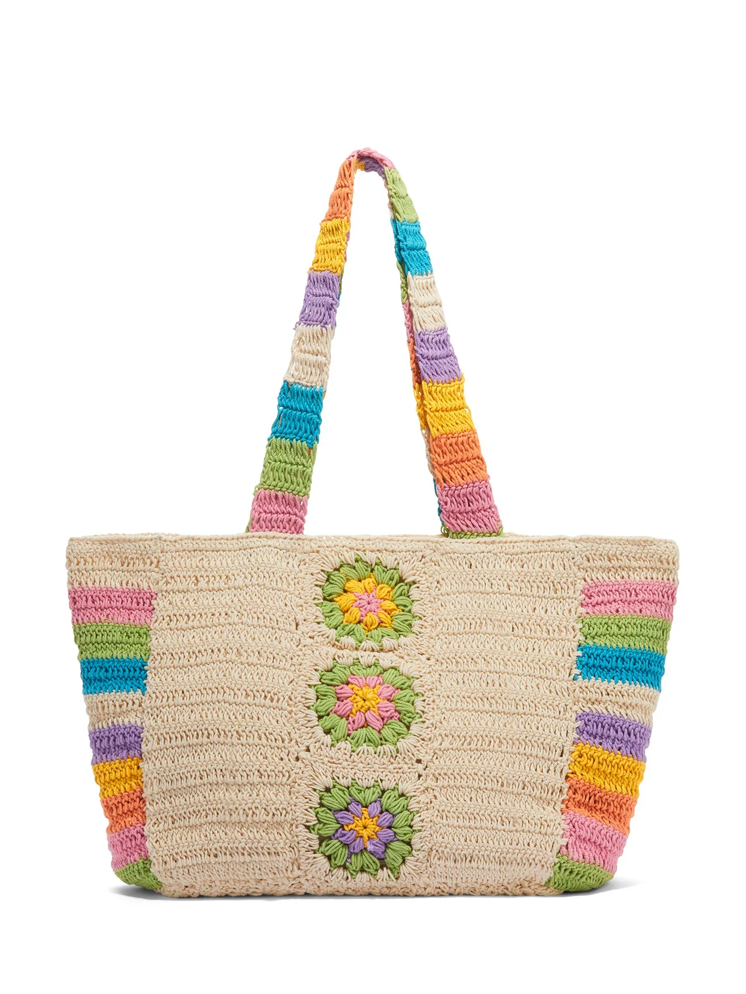 Shiraleah Rainbow Crochet Tote Bag - Brands We Love