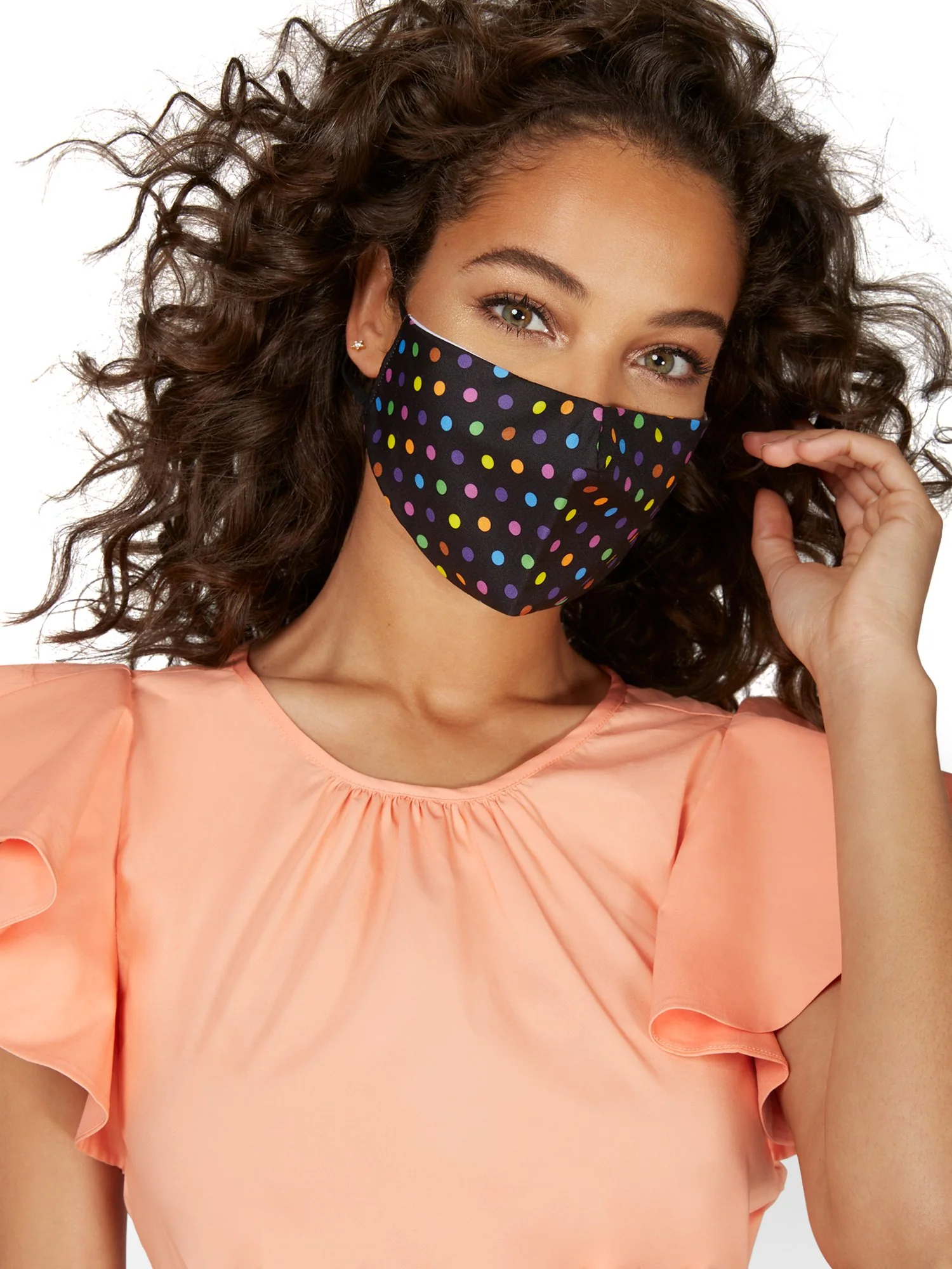 Rainbow Dot Face Mask