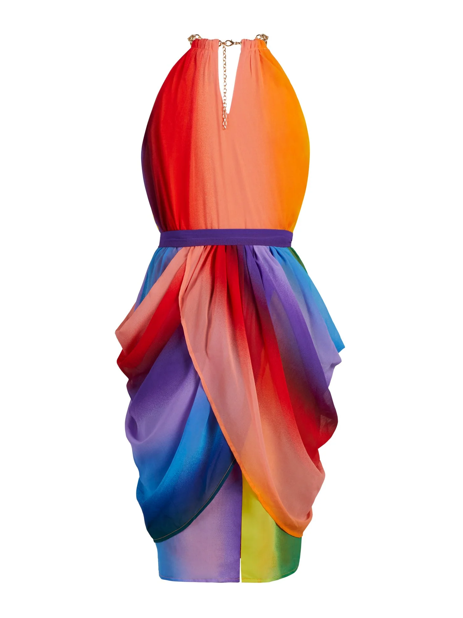 Rainbow Draped Dress - Image 2