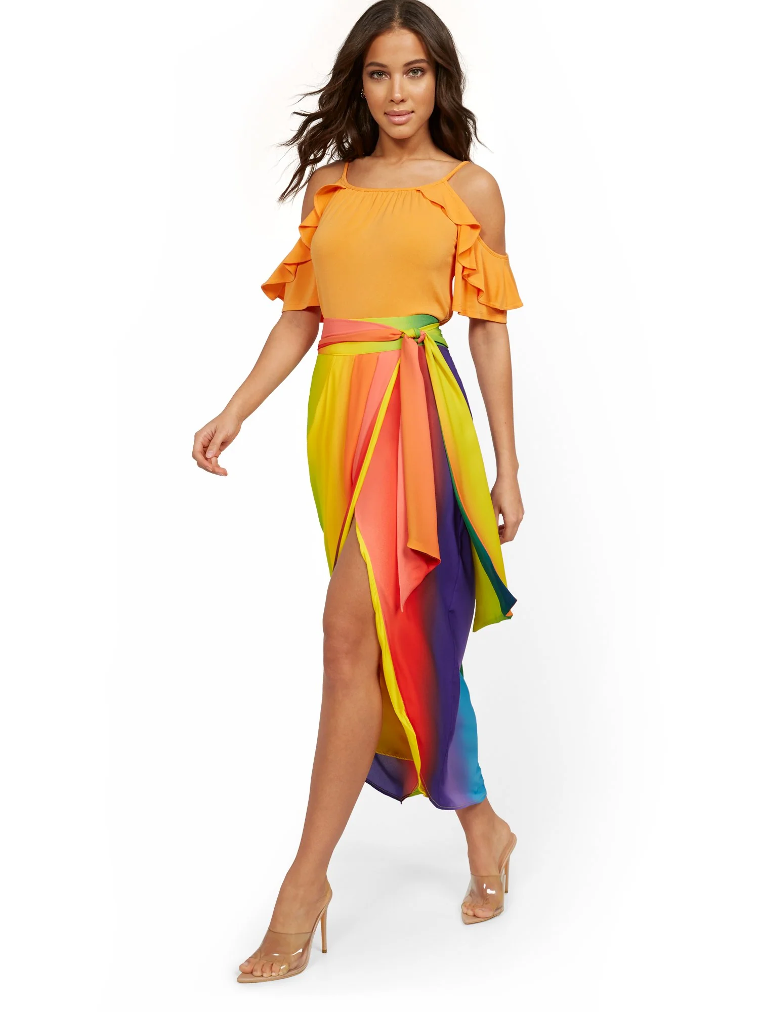 Rainbow Draped Skirt - Image 4