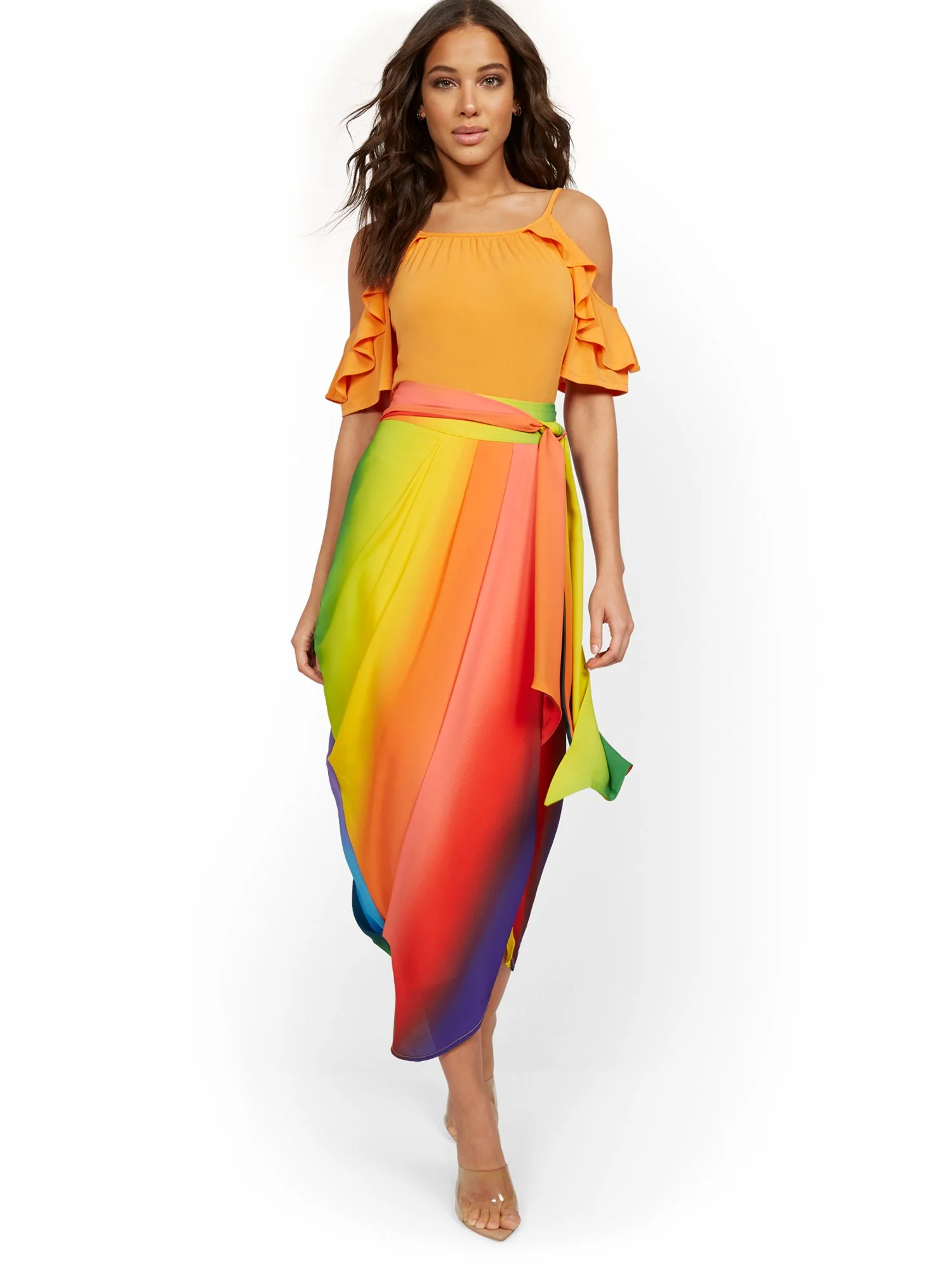 Rainbow Draped Skirt - Image 5