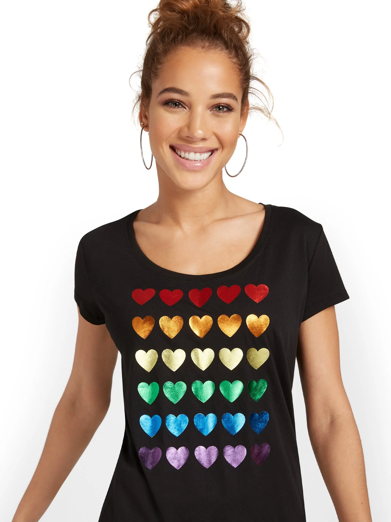 Rainbow Heart Graphic Tee