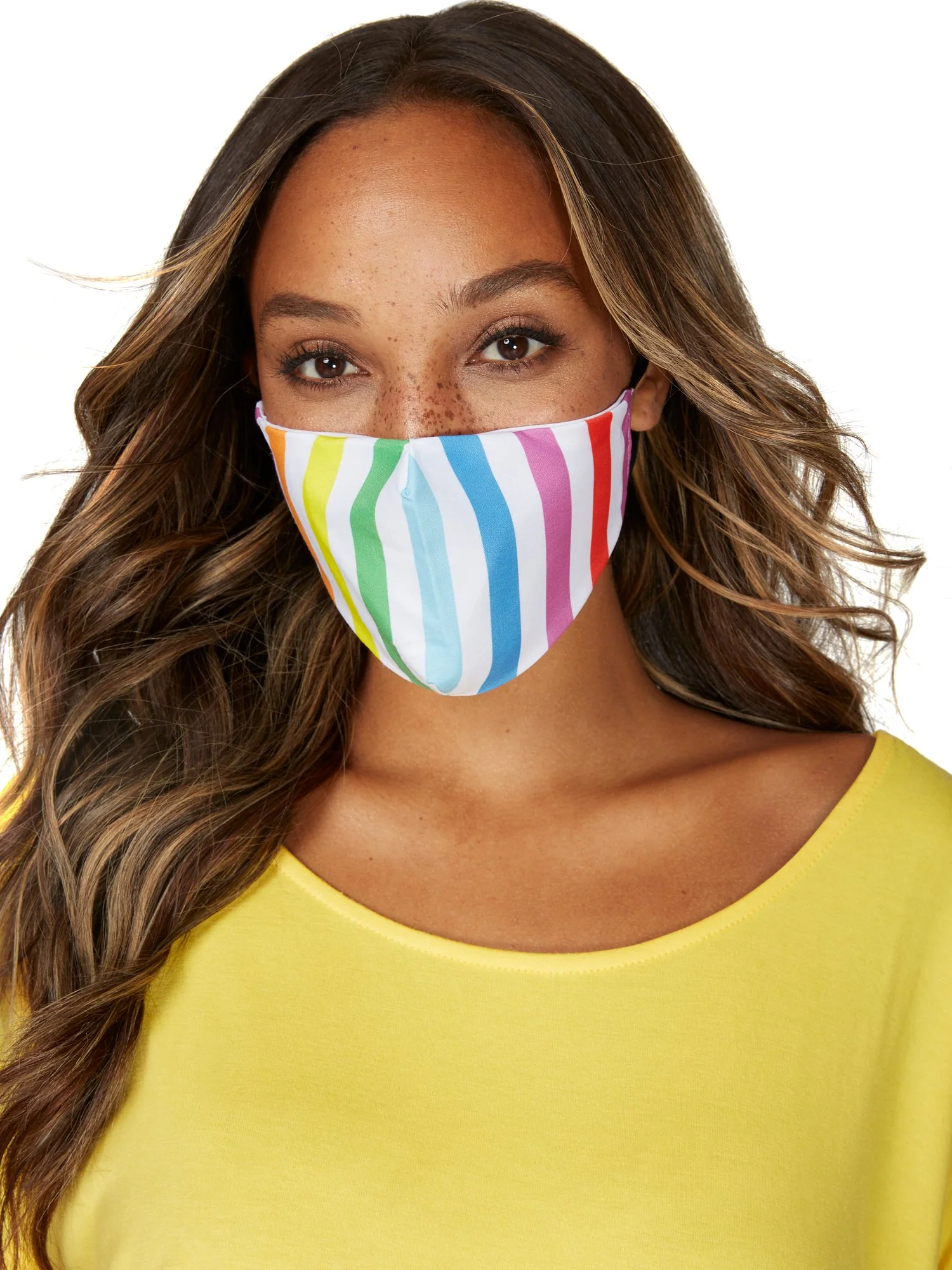 Rainbow Stripe Face Mask