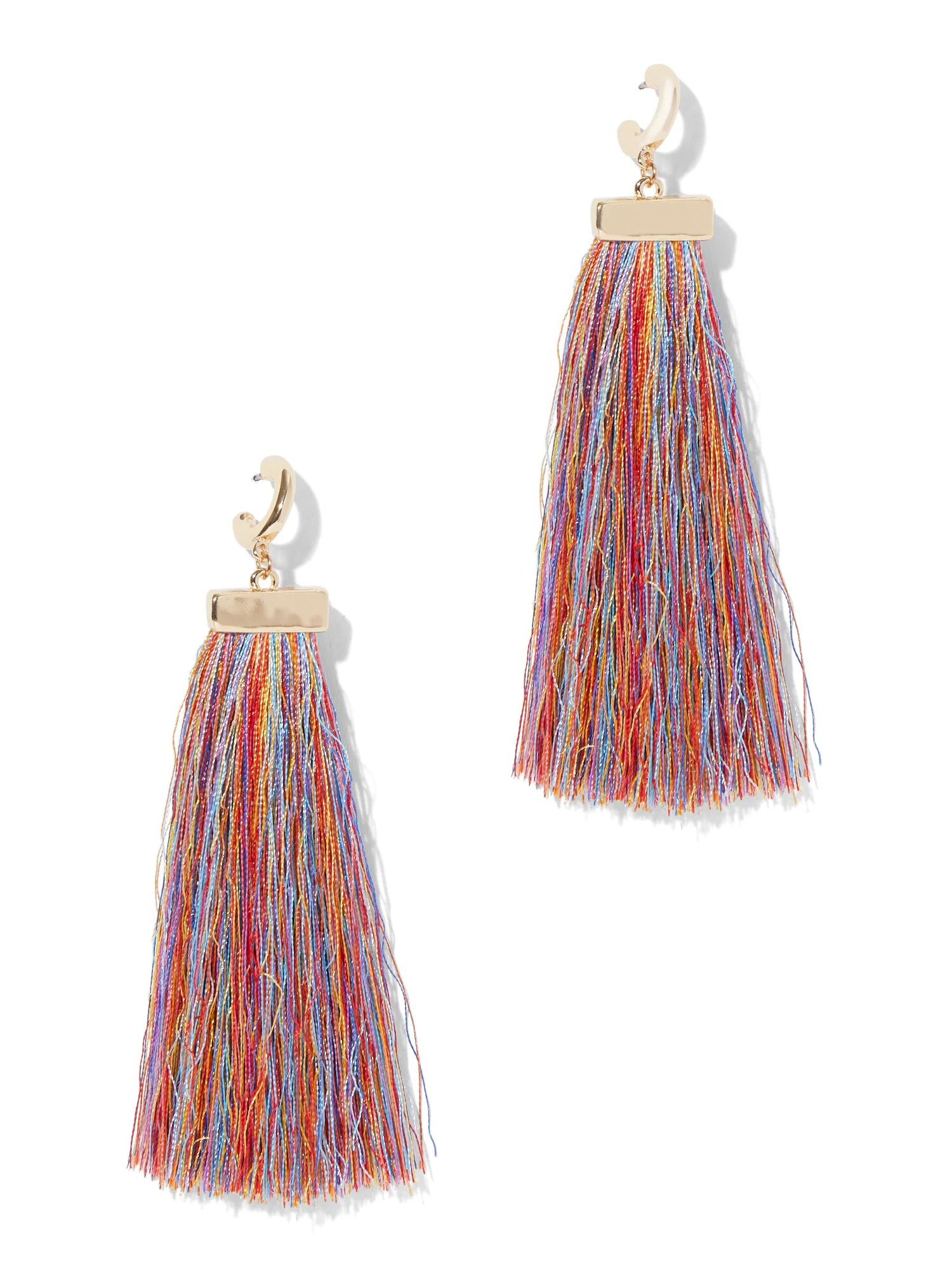 Rainbow Tassel Earring
