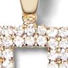 Rectangular Faux Stone Collar Pendant Necklace - Image 3
