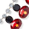 Red Faux-Stone Statement Necklace - Image 3