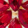 Red Floral Faux-Stone Earring - Image 2