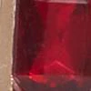 Red Gemstone Hoop Earrings - Image 2
