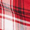 Red Plaid Hi-Lo Wrap Shirt - Image 4