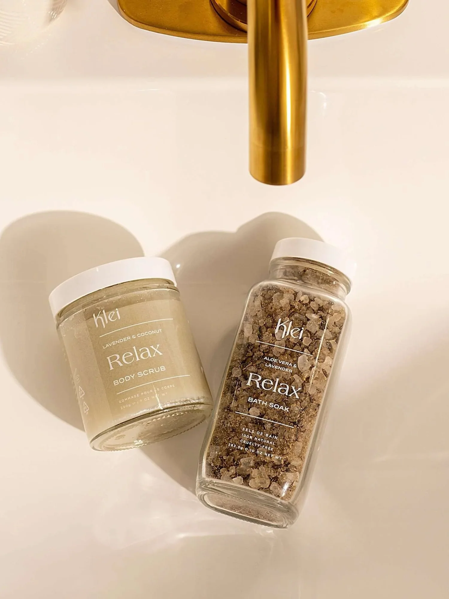 Relax Lavender & Aloe Vera Herbal Bath Soak - Klei Beauty - Image 4