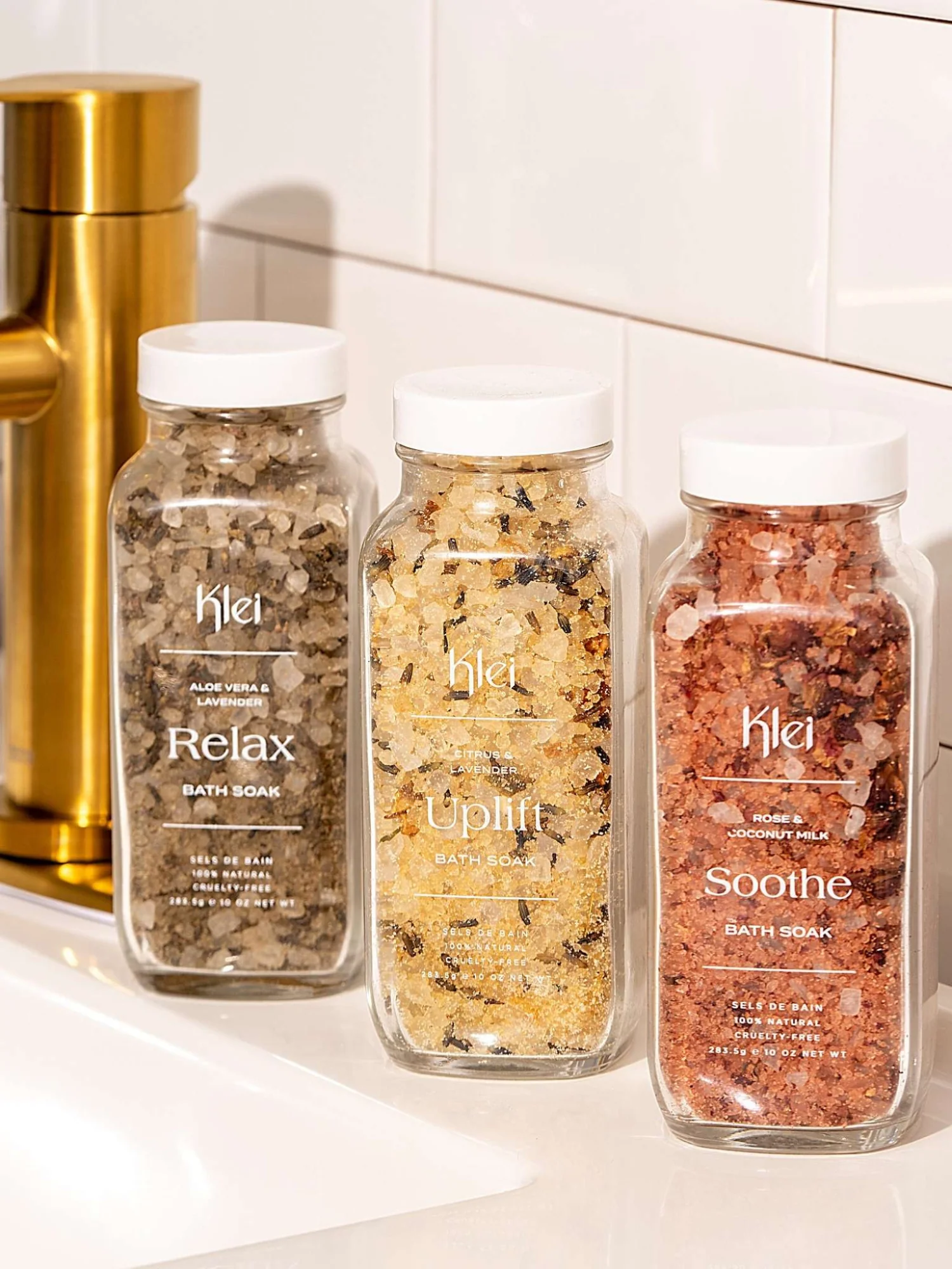 Relax Lavender & Aloe Vera Herbal Bath Soak - Klei Beauty - Image 6