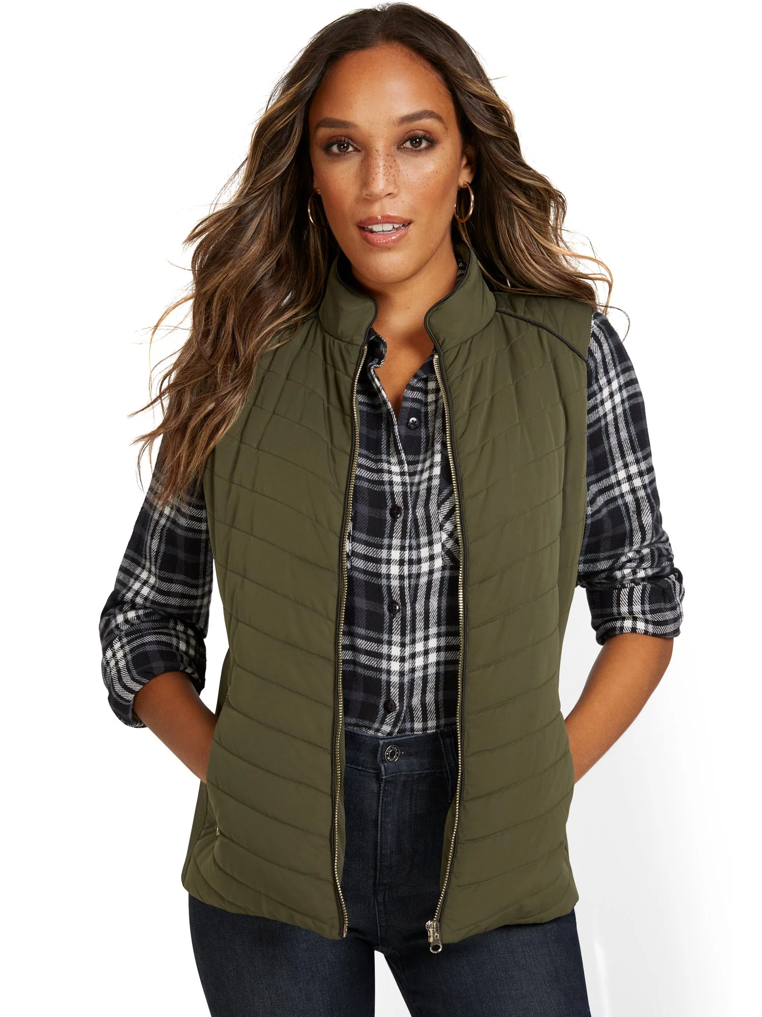 REPREVE® Piped Quilted Vest - Image 5