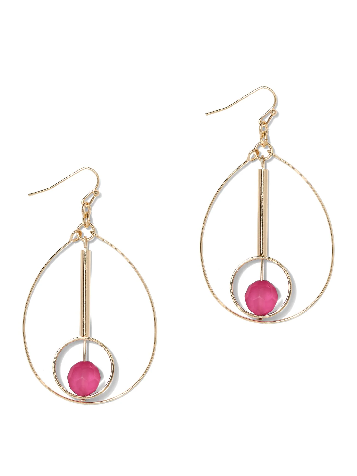 Resin Hoop Drop Earring