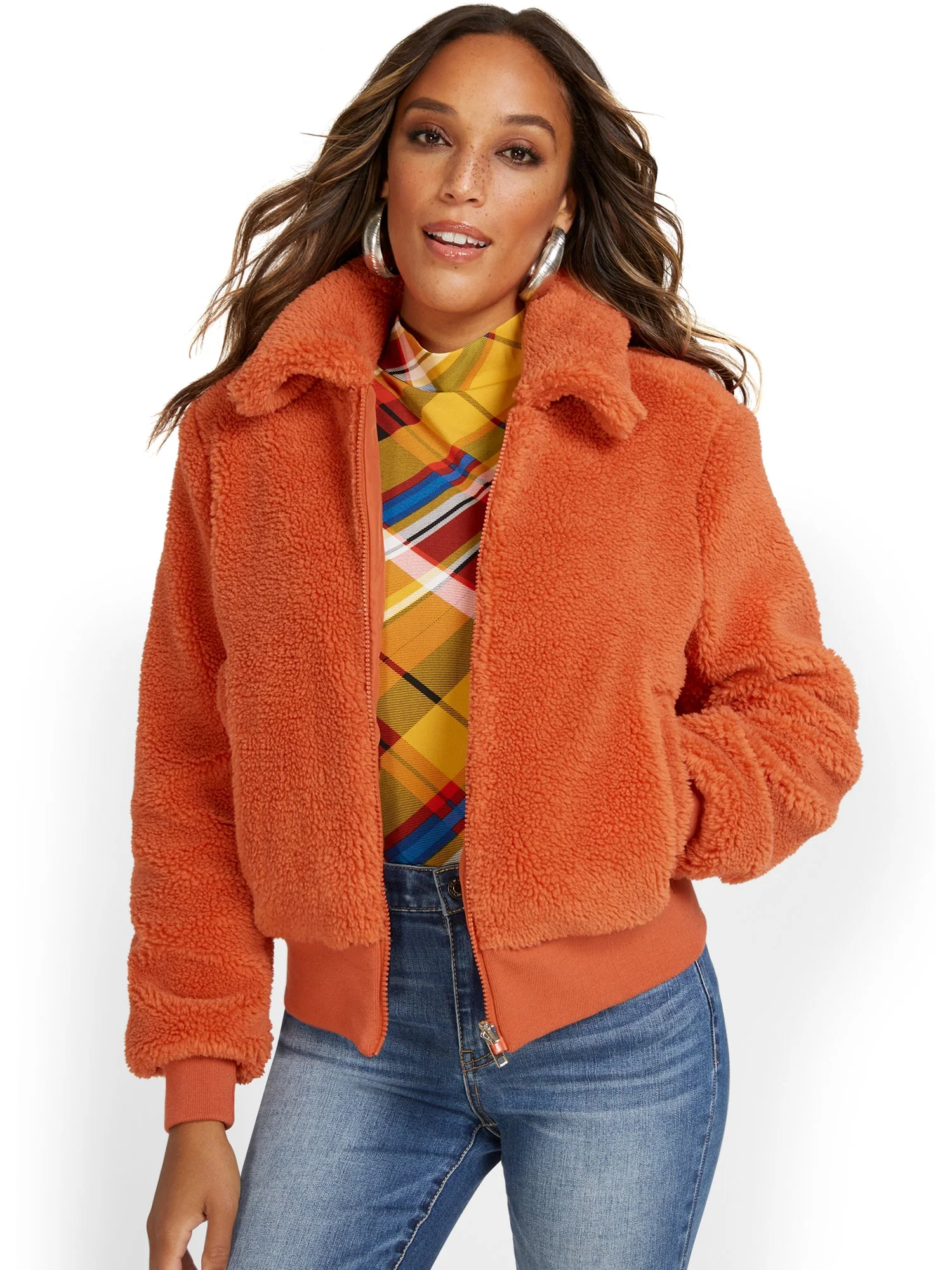 Reversible Teddy Bomber Jacket - Image 20
