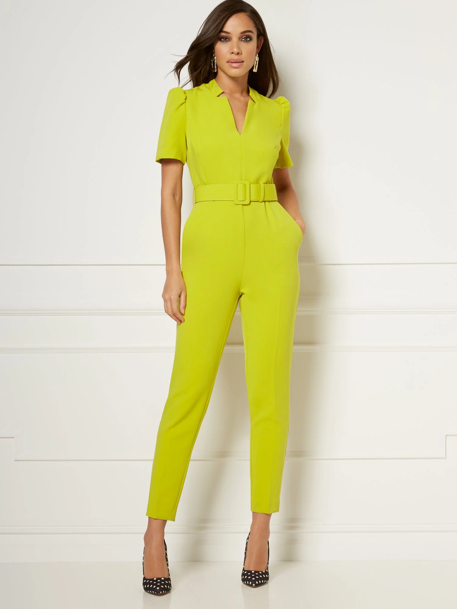 Reyna Belted Jumpsuit - Eva Mendes Collection - Image 6