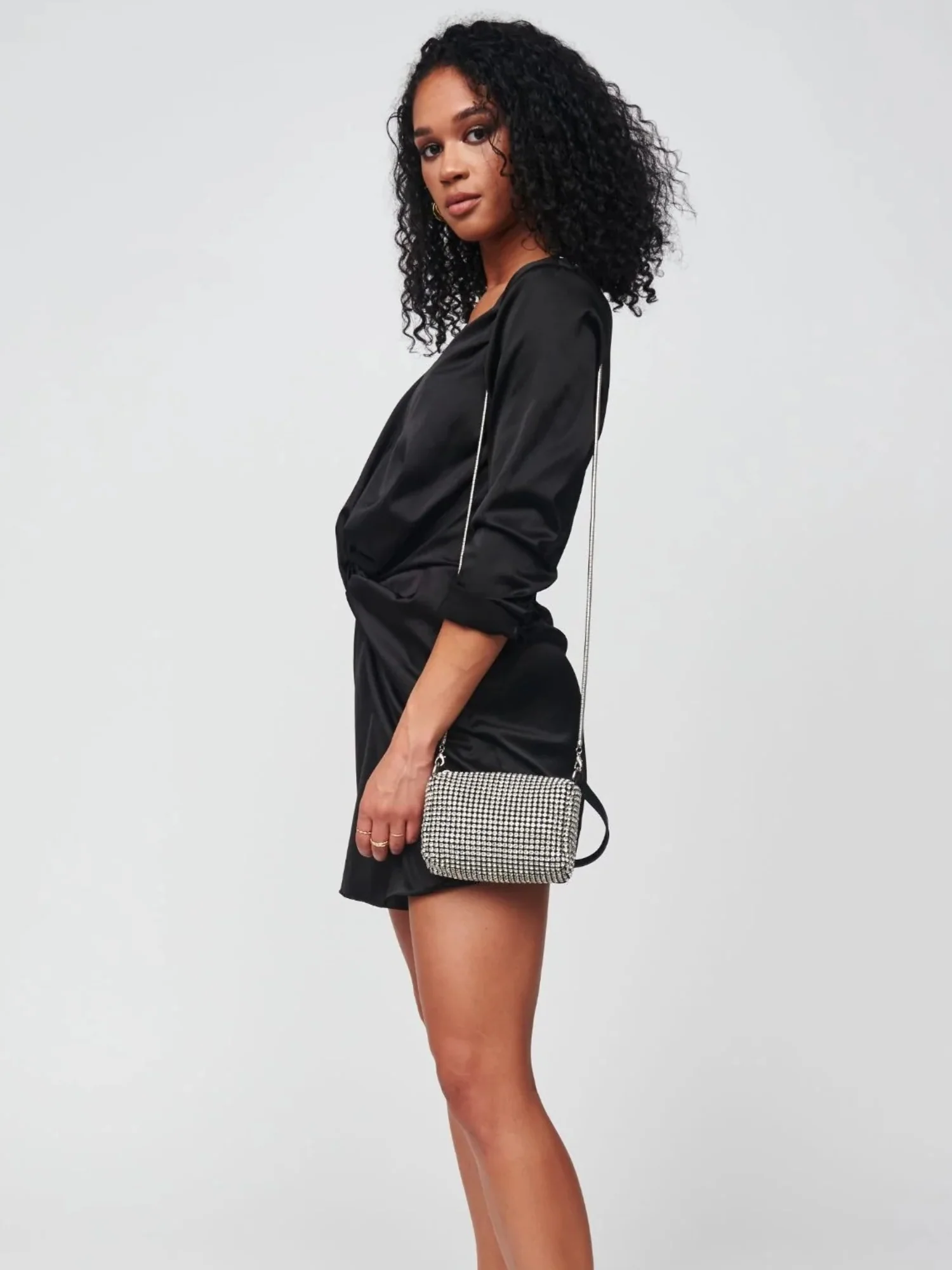 Urban Expressions Rhinestone Embellished Shoulder Bag - Brands We Love - Image 4