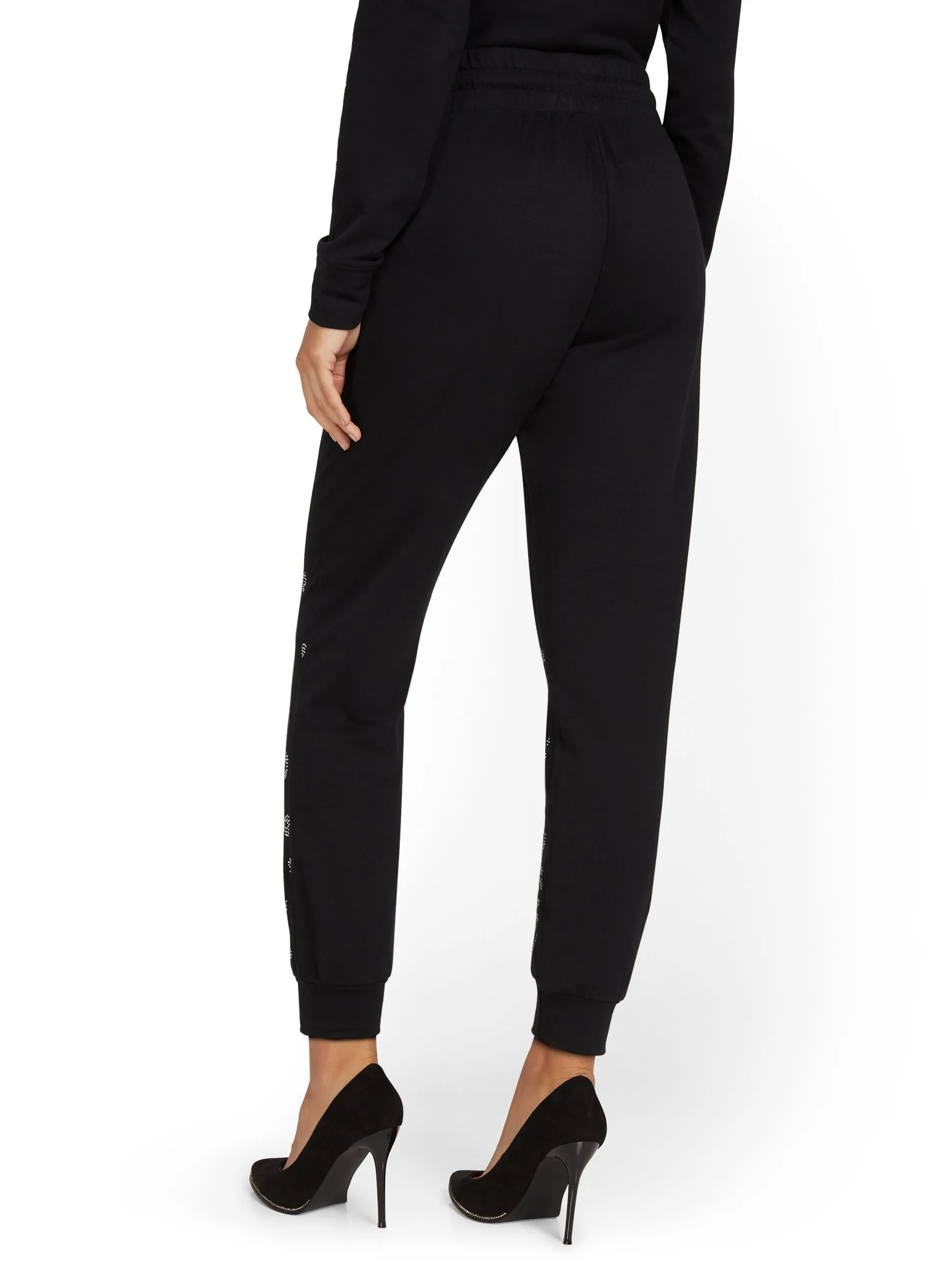 Rhinestone Leopard-Pattern Jogger Pant - Image 3