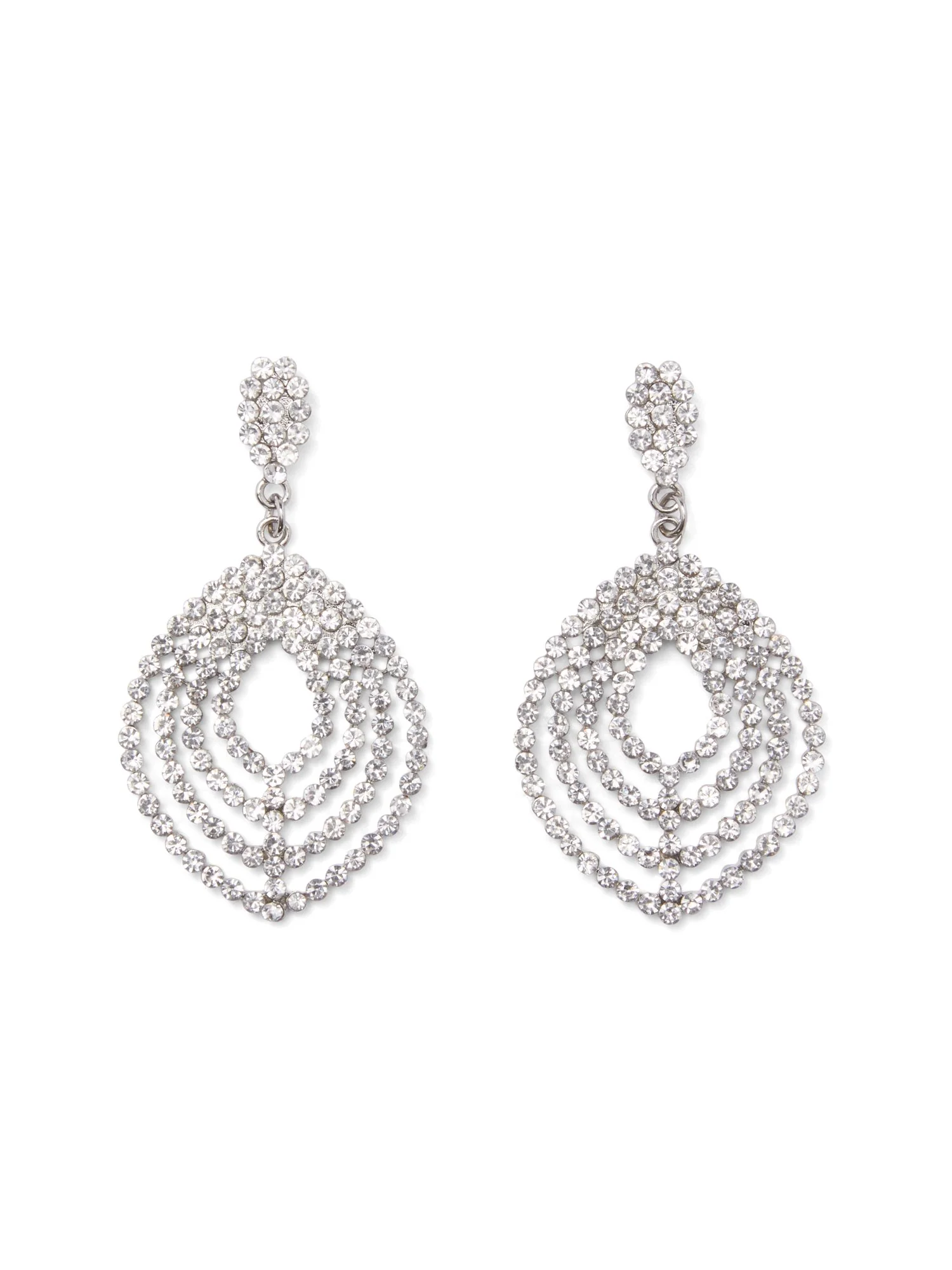 Rhinestone Teardrop Earring
