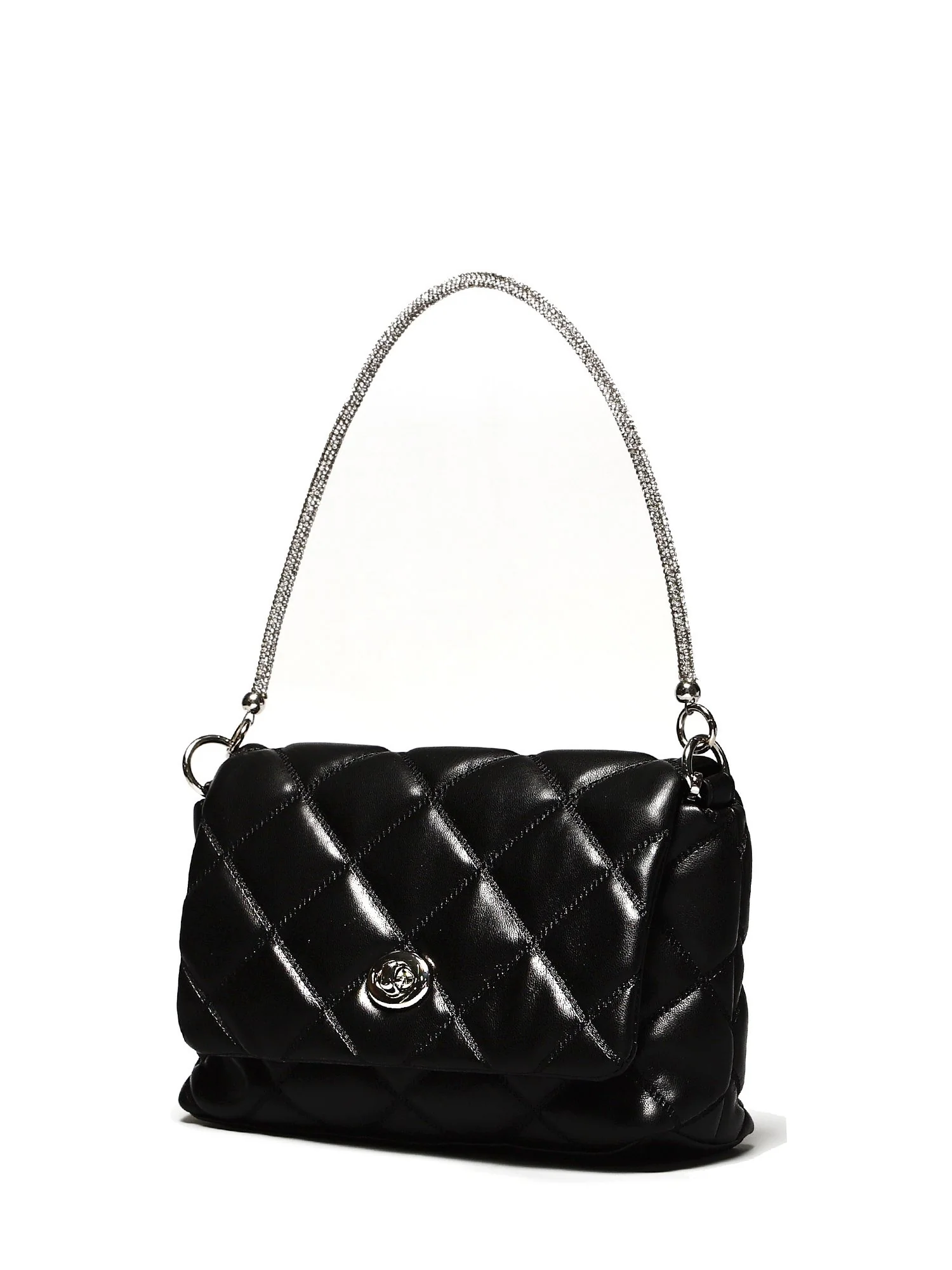 Rhinestone Top Handle Crossbody Bag - Urban Expressions - Image 3