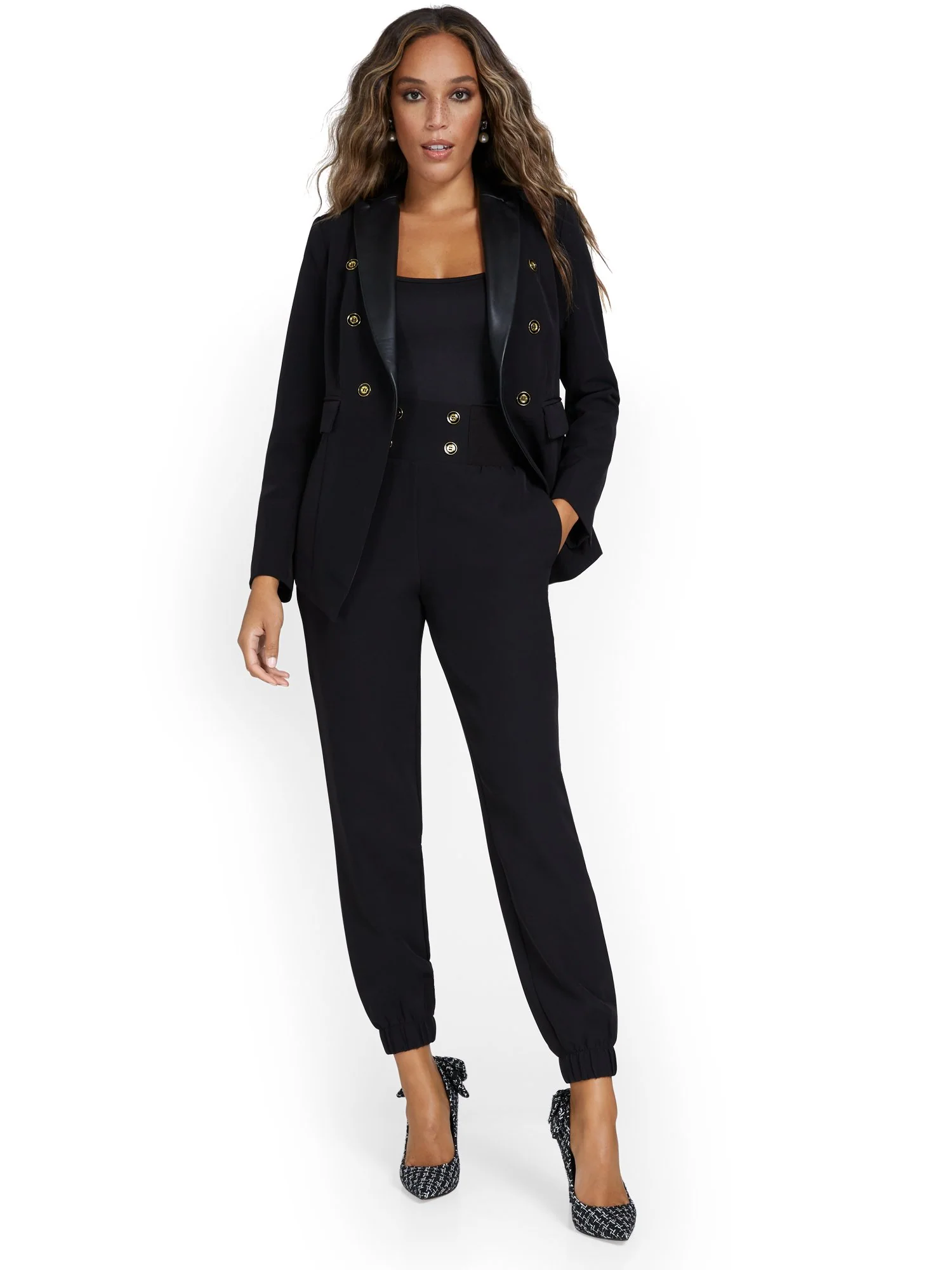 Ribbed Button-Detail Jogger Pant - Image 5