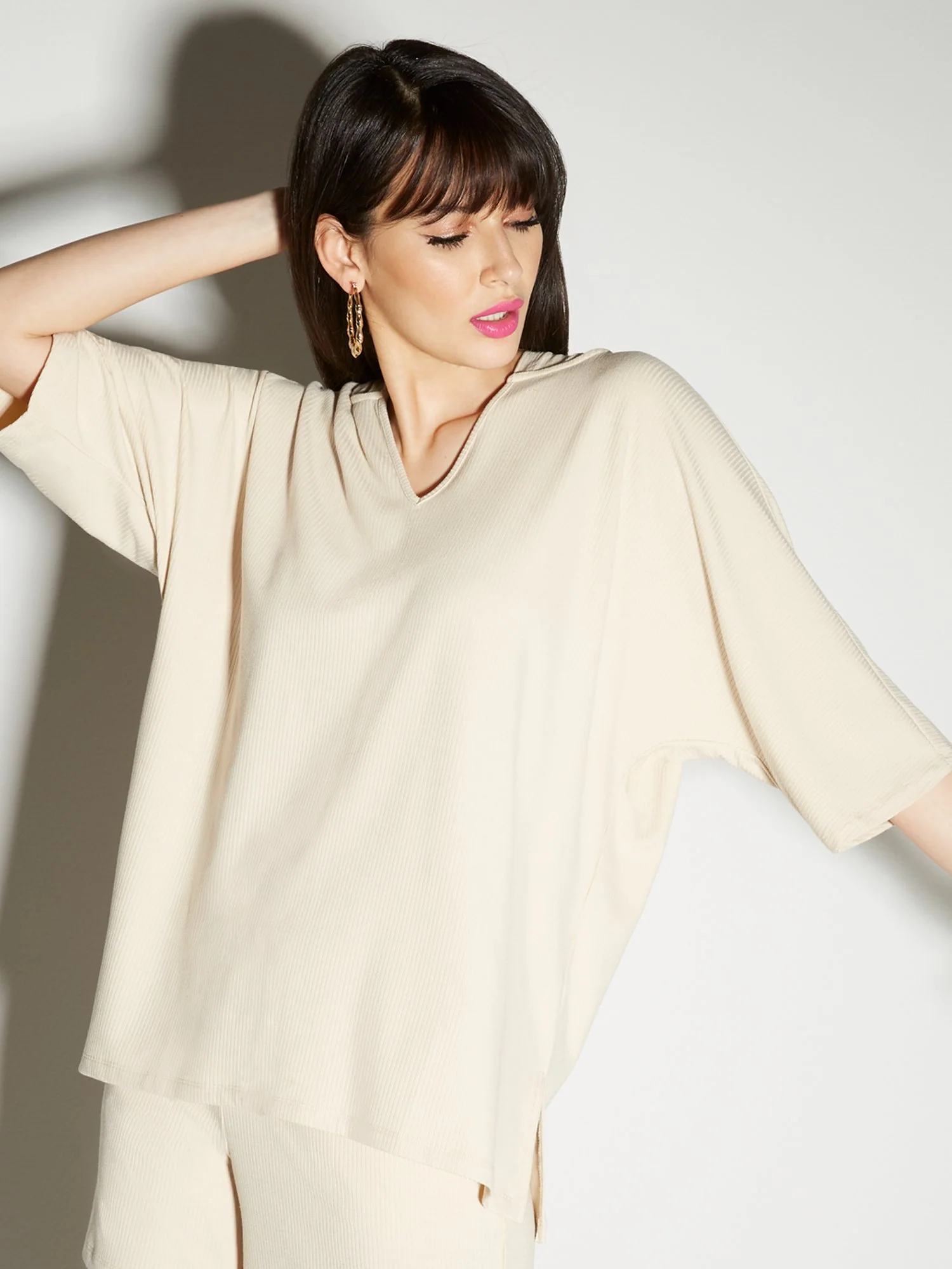 Ribbed Dolman Hoodie - Everyday Collection - Image 5