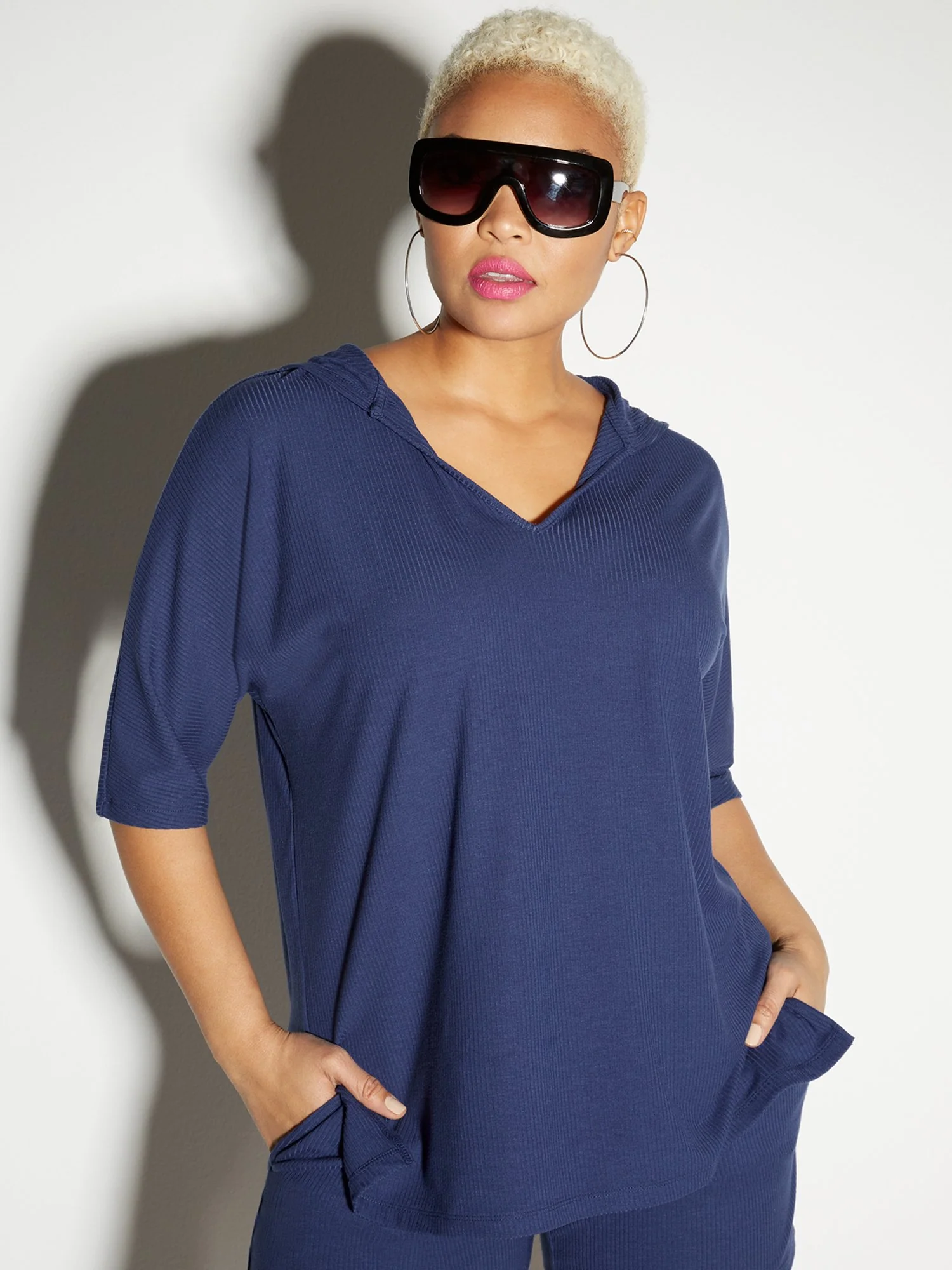 Ribbed Dolman Hoodie - Everyday Collection - Image 9