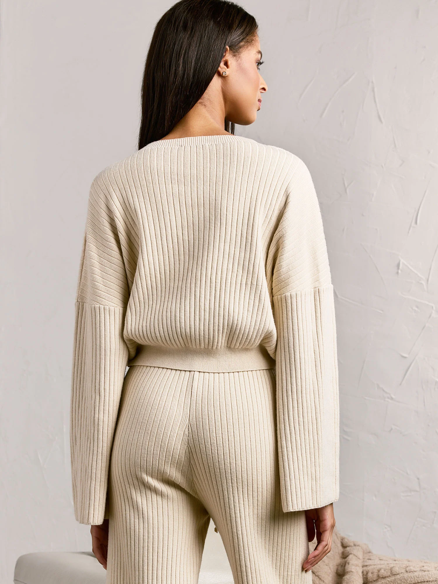 Lumiere Ribbed Knit Crop Pullover - Brands We Love - Image 4