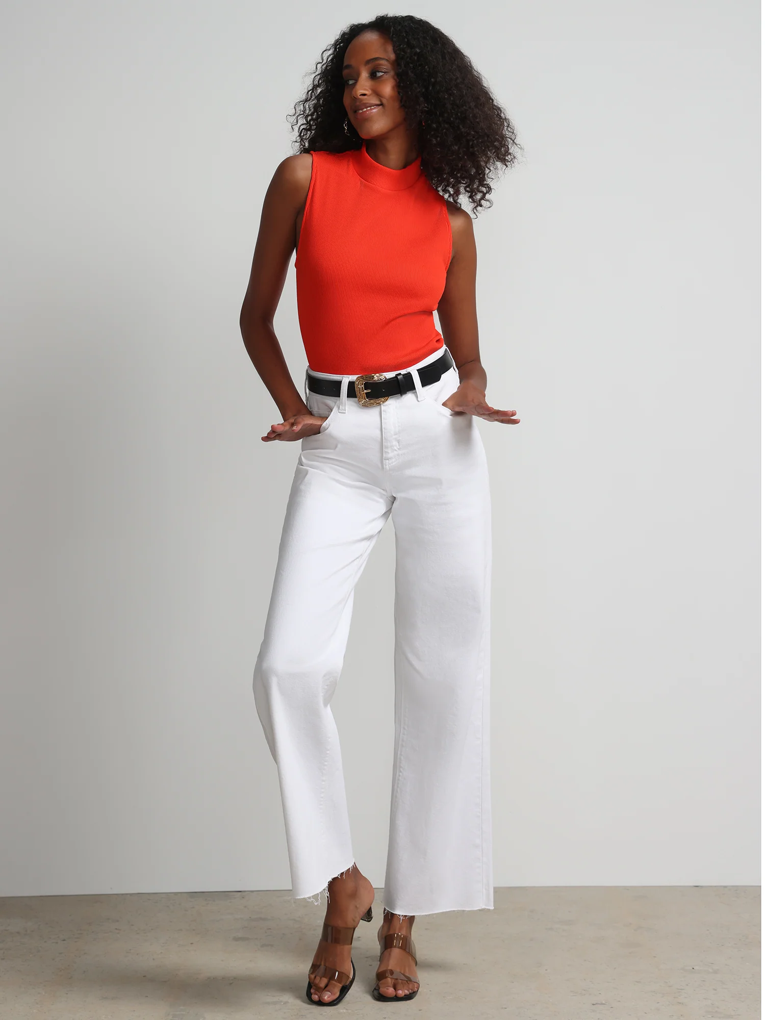 Ribbed Mock-Neck Top - Image 9
