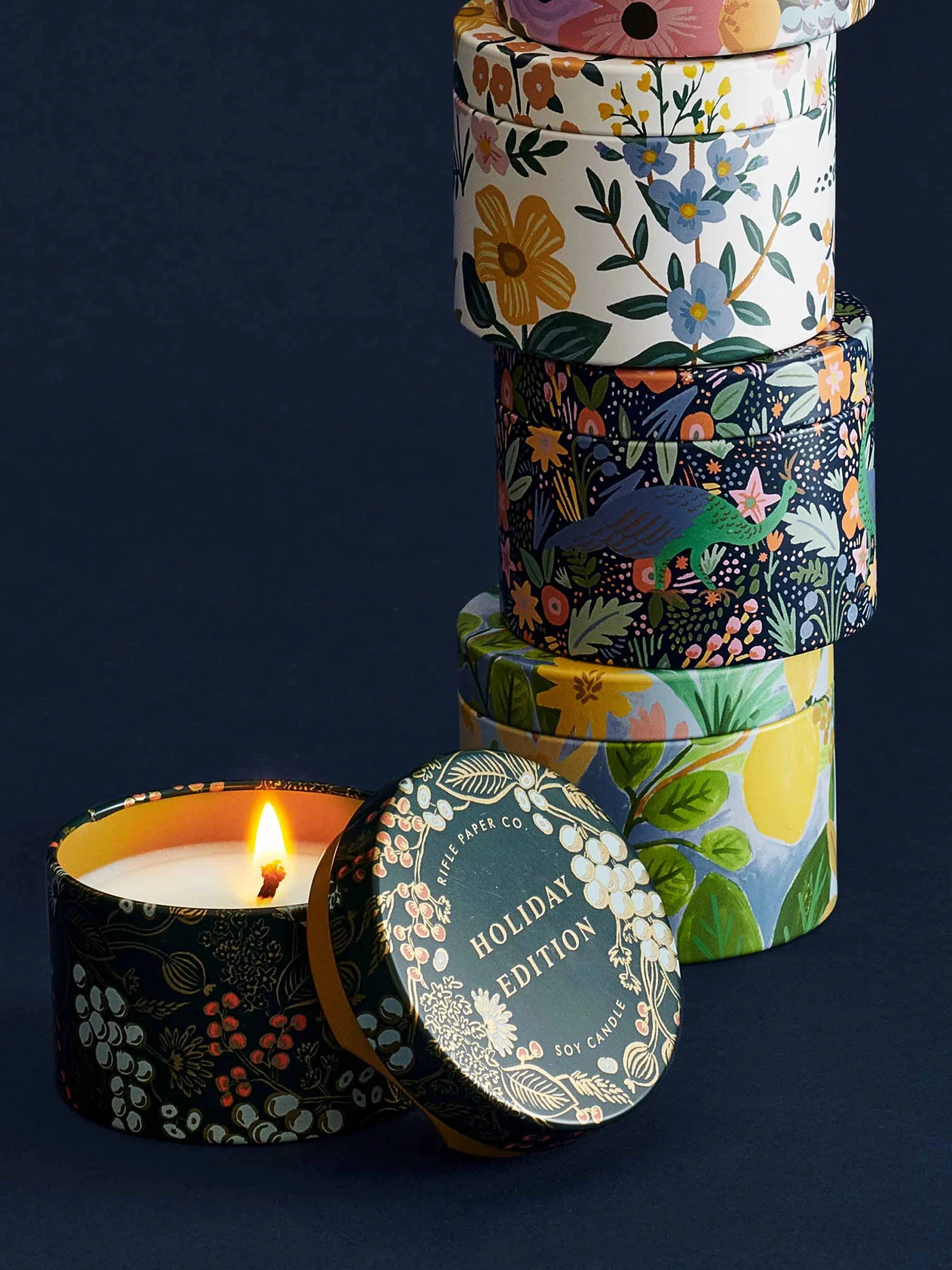 Riffle Paper Co Holiday Candle Travel Size - Brands We Love - Image 2