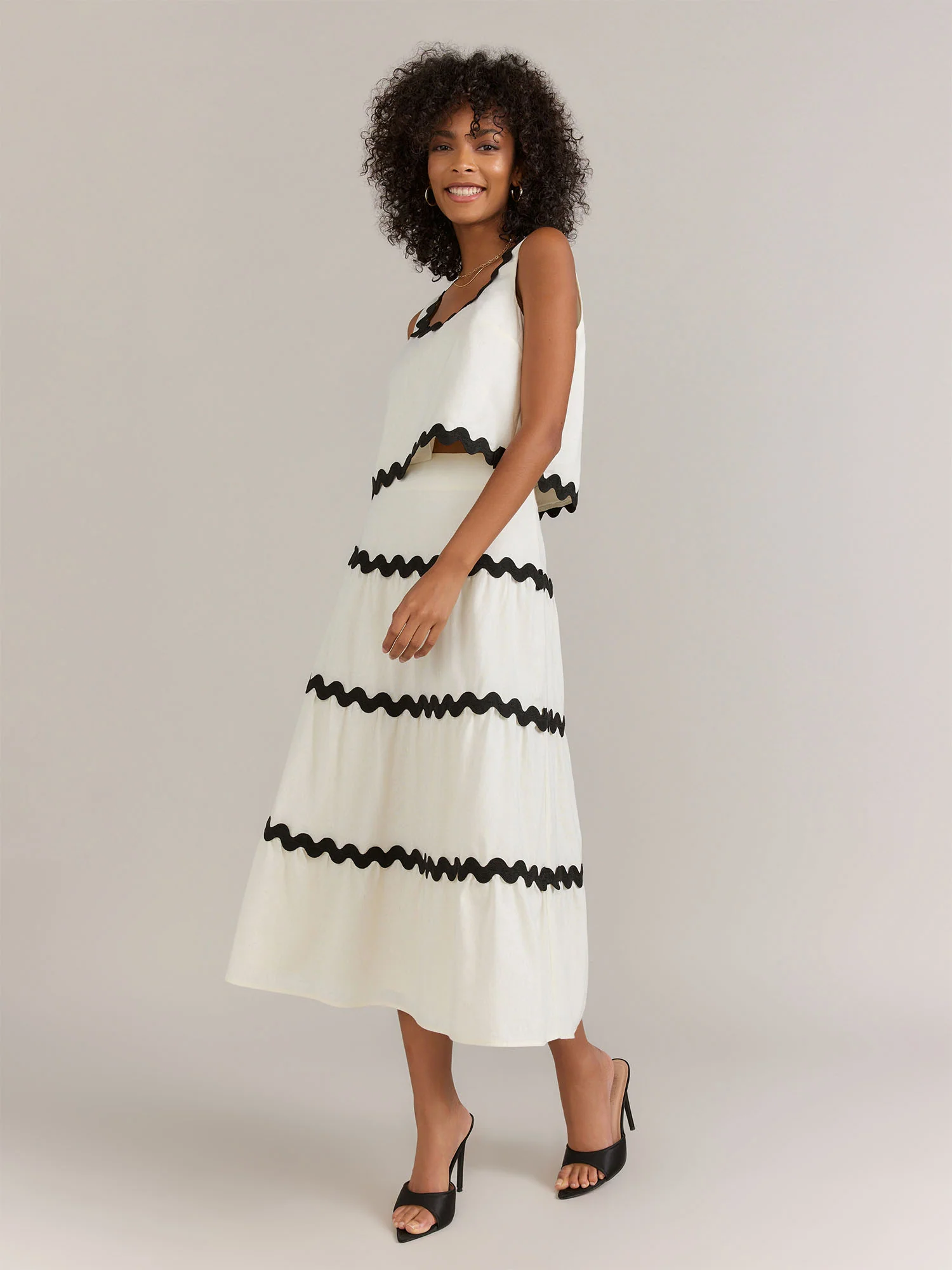 Lena Rik Rak Trim Skirt - Brands We Love
