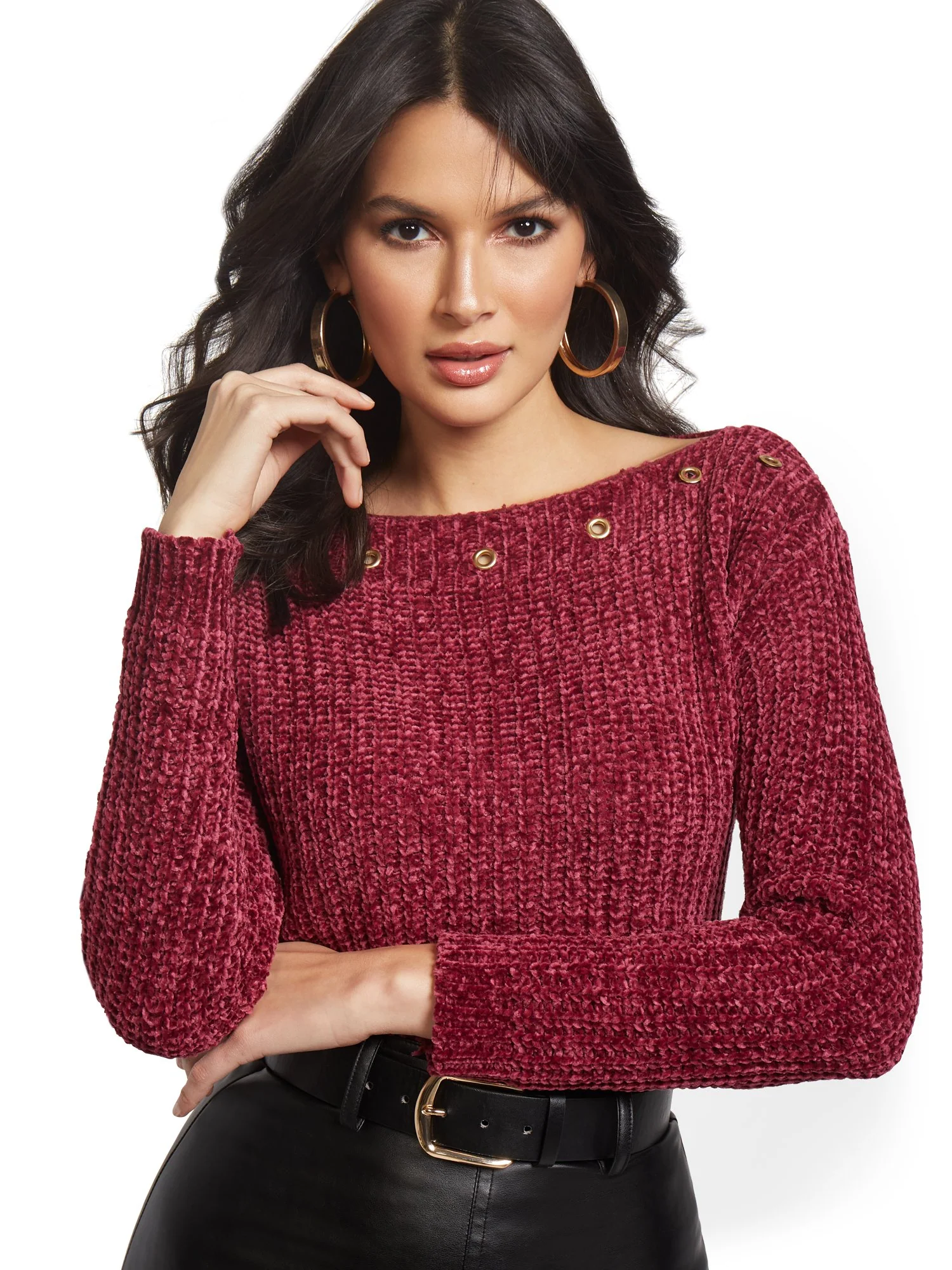 Ring Accent Pullover Sweater - Image 13