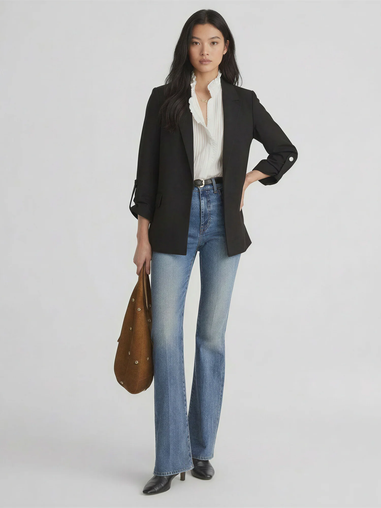 Roll Cuff Vertigo Classic Blazer - Image 2