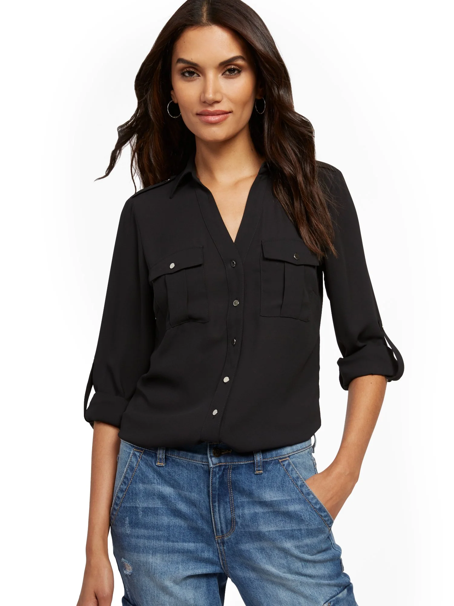 Roll-Tab Utility Shirt
