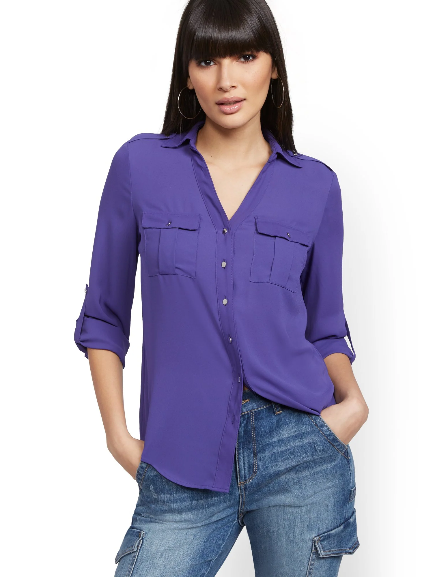 Roll-Tab Utility Shirt - Image 25