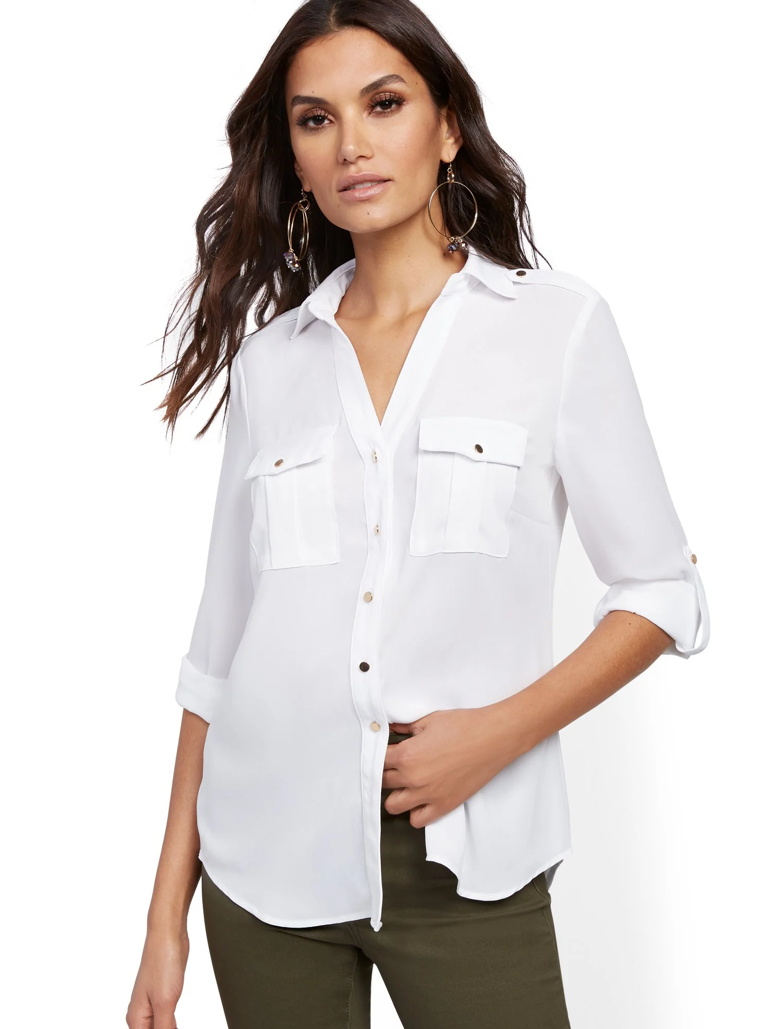 Roll-Tab Utility Shirt - Image 5